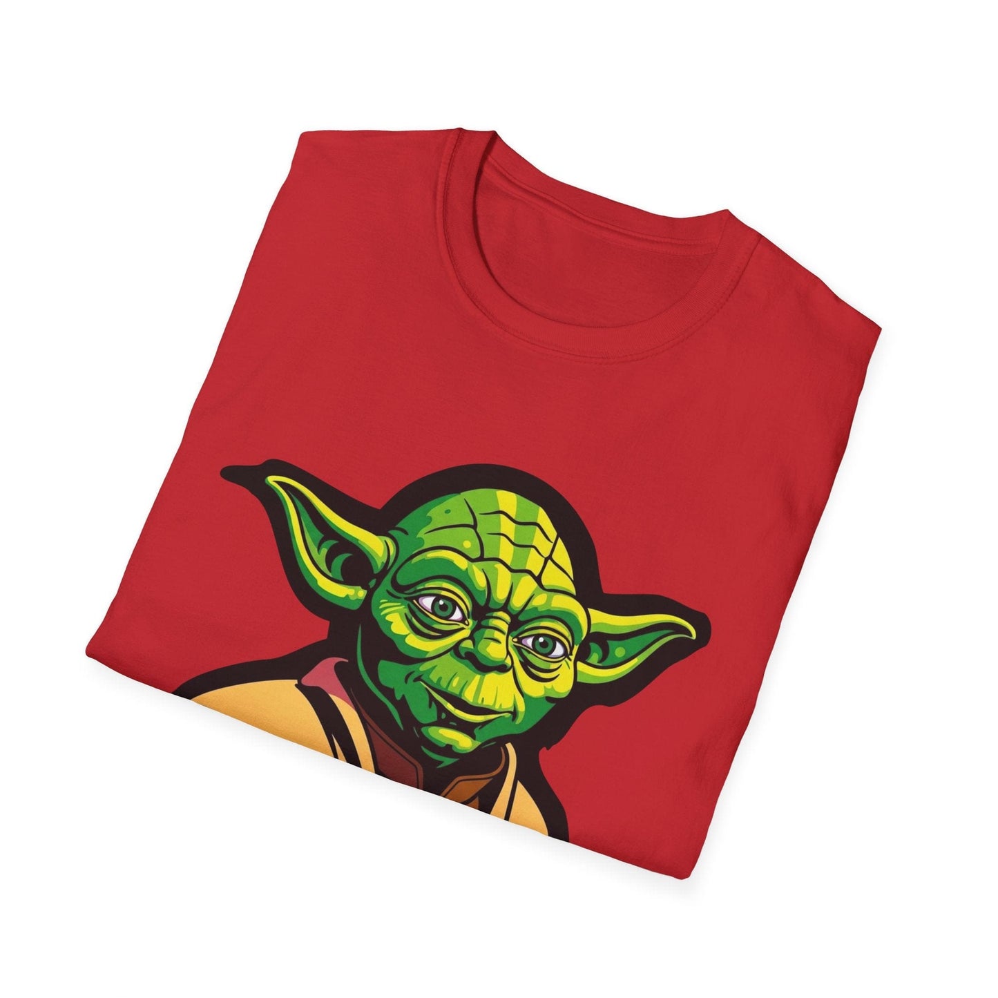 Funny Unisex Softstyle T-Shirt with Yoda Design - "A T-Shirt That Should Be On"