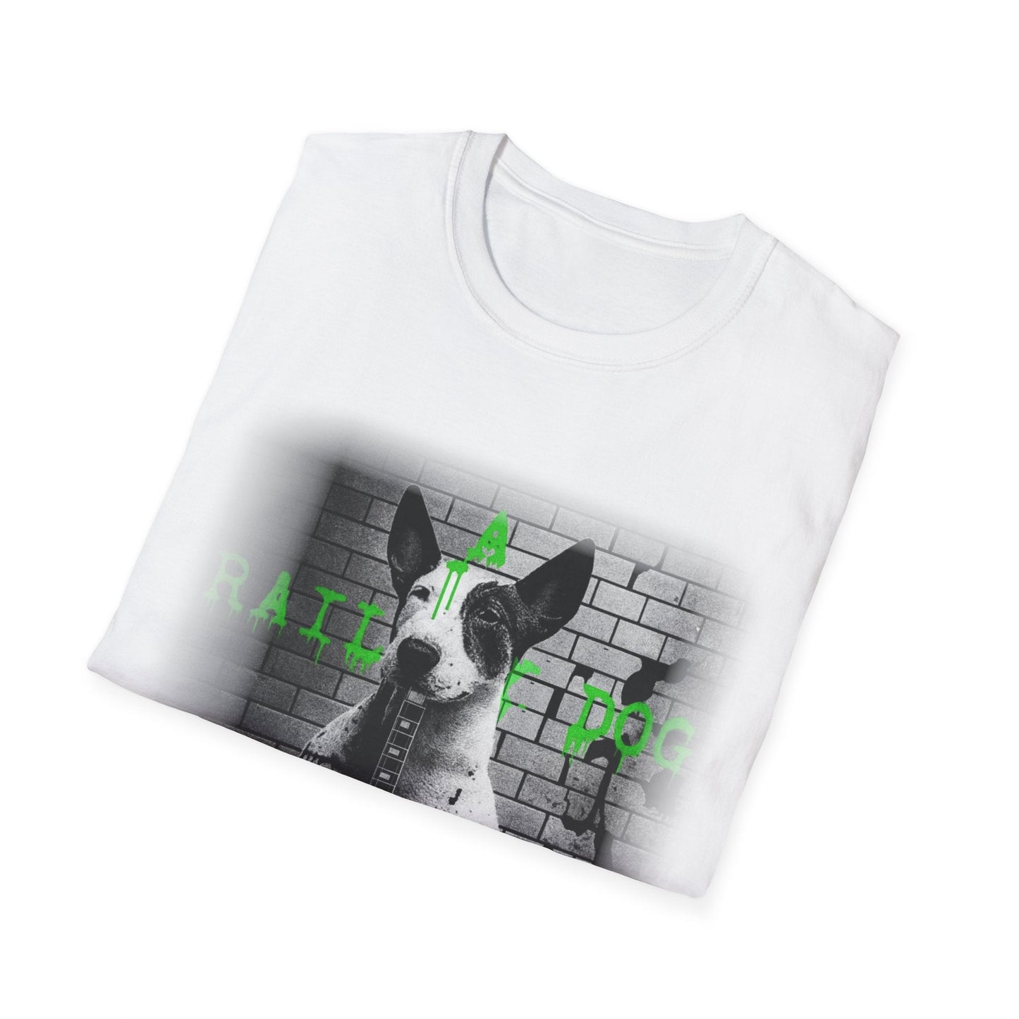 Unleashed: Heavy Metal Bull Terrier & V-Guitar Graphic T-Shirt - That Should Be on a T-Shirt