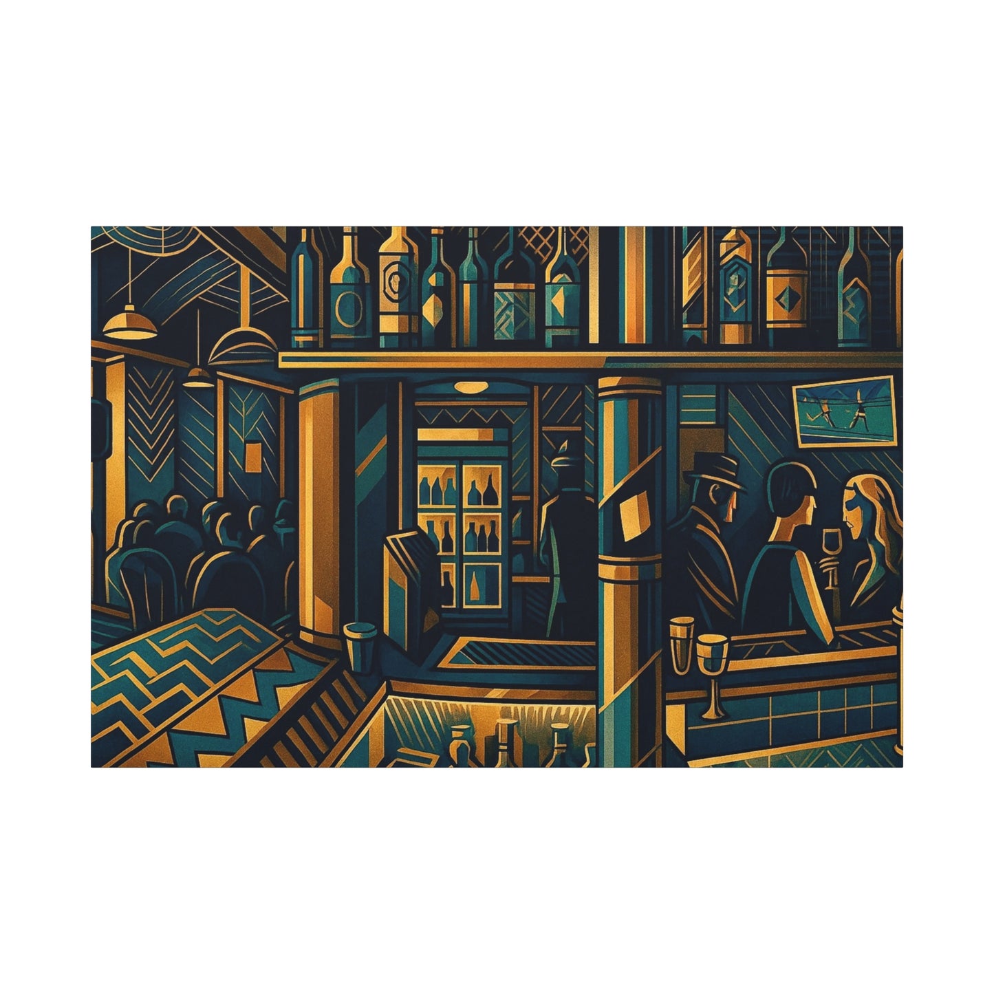Art Deco - Modern Wall Art, Unique Gift, Jazz Night Decor, Vintage Vibe