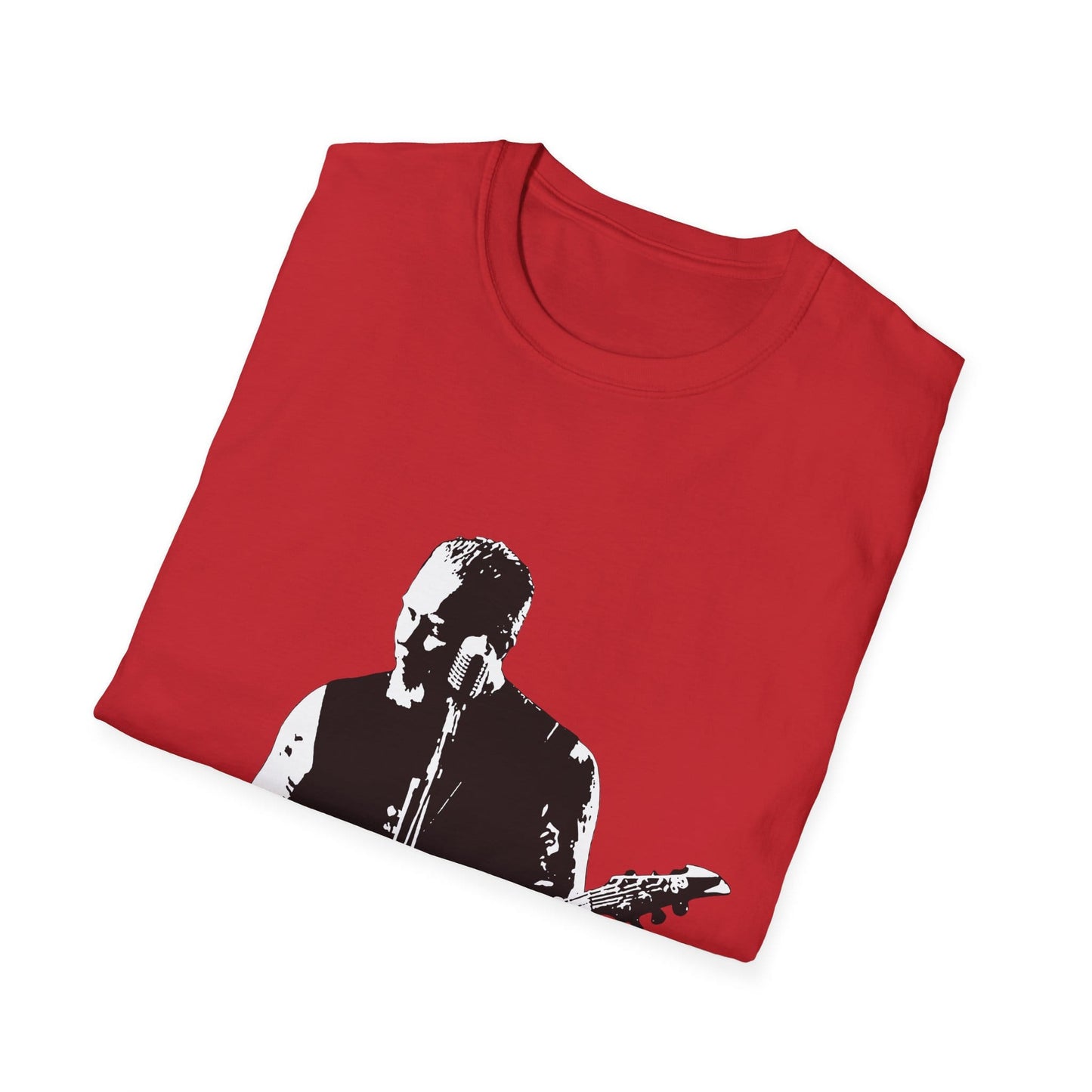 Metal Guitar Legend T-Shirt – Heavy Metal Frontman Silhouette Graphic Tee - That Should Be on a T-Shirt