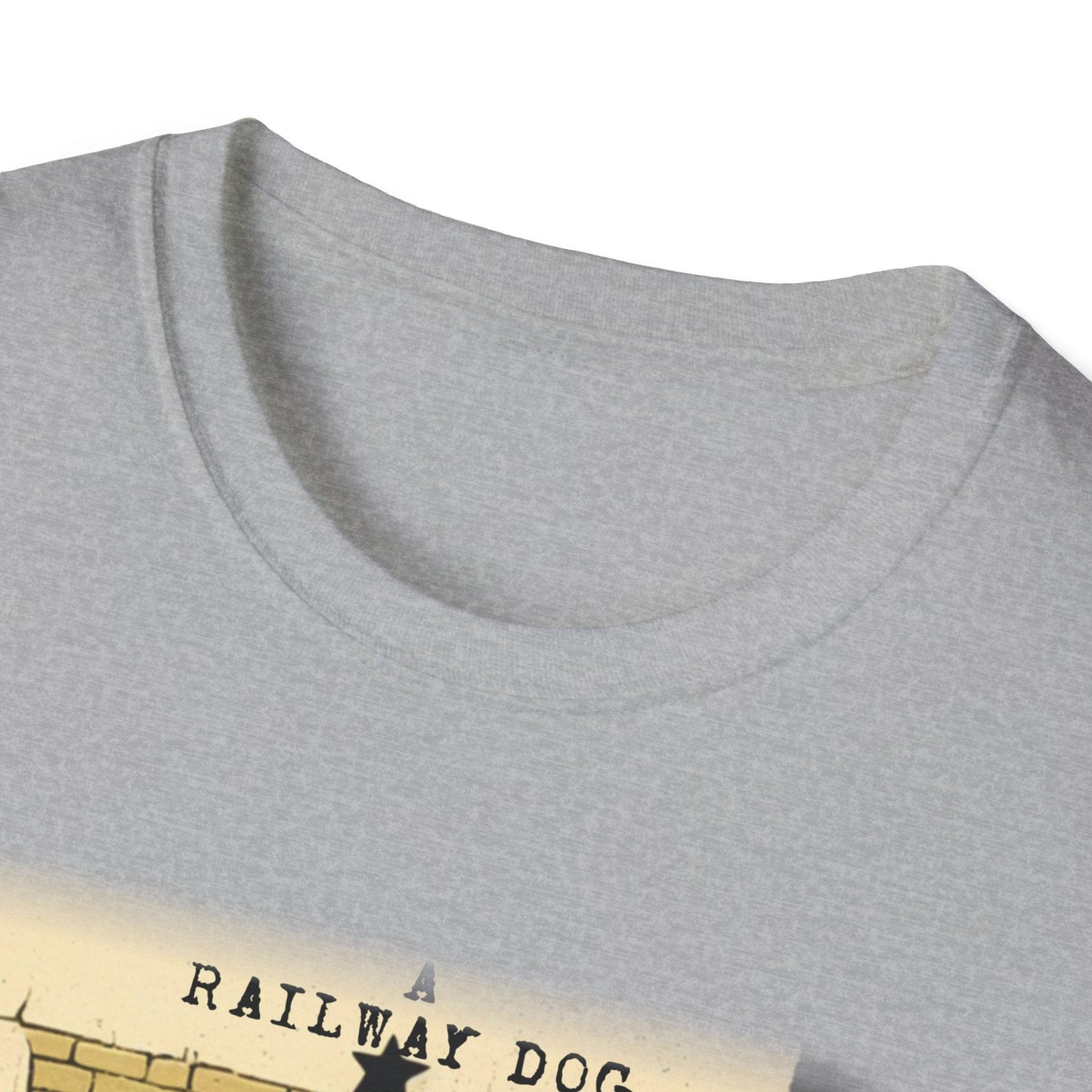 Railway Dog Christmas T-Shirt | Festive Golden Retriever Santa Hat Tee