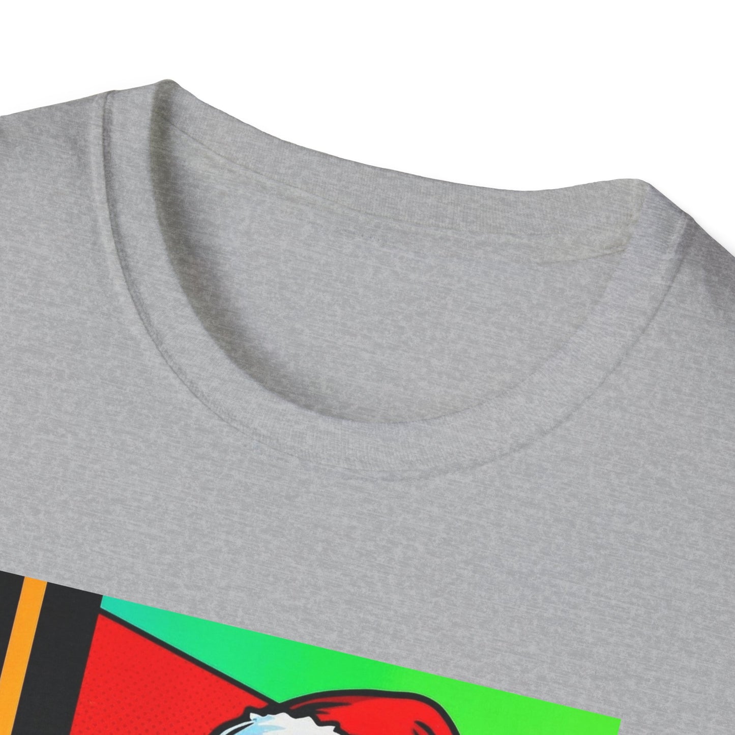 Pop Art Santa T-Shirt | Modern Retro Christmas Graphic Tee