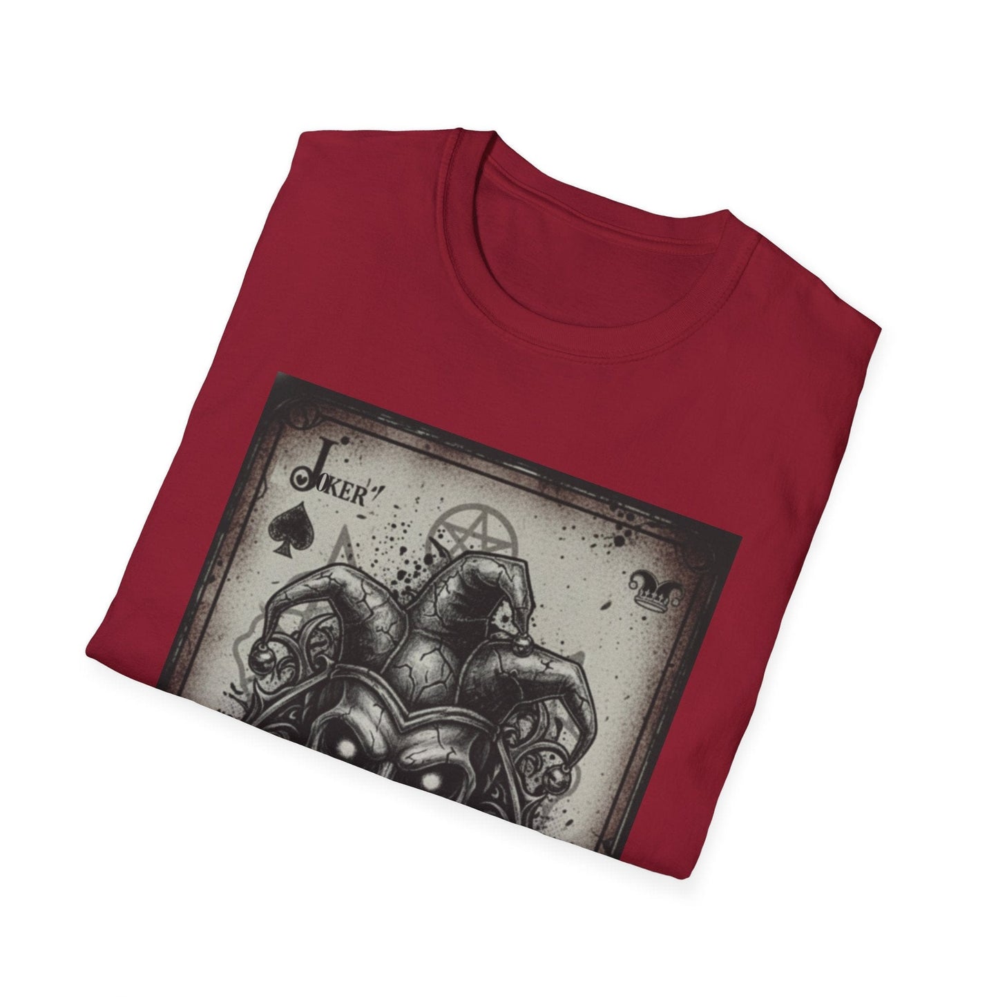 Dark Joker Skull Playing Card T-Shirt | Gothic Streetwear Graphic Tee