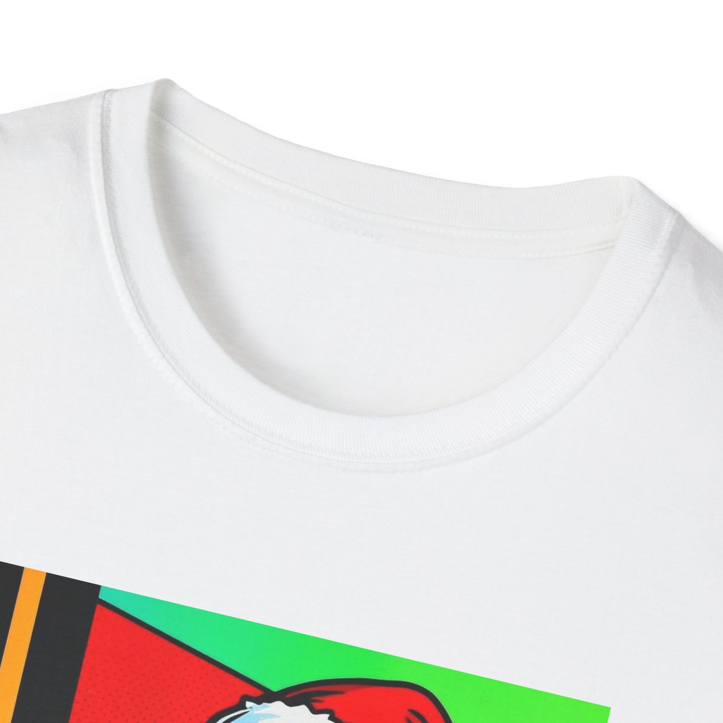 Pop Art Santa T-Shirt | Modern Retro Christmas Graphic Tee