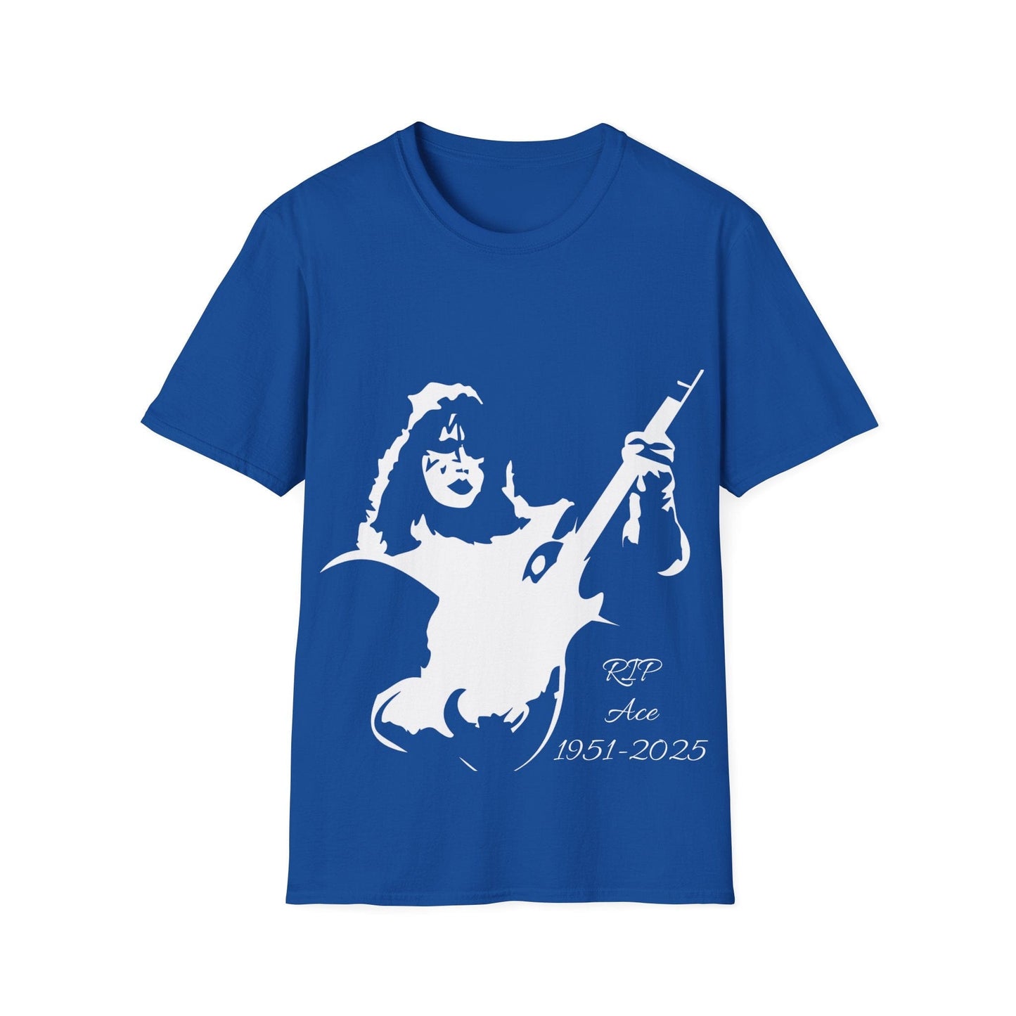 The Rock Legend Memorial T‑Shirt – “RIP Ace 1951-2025” Guitar Silhouette Tribute Tee