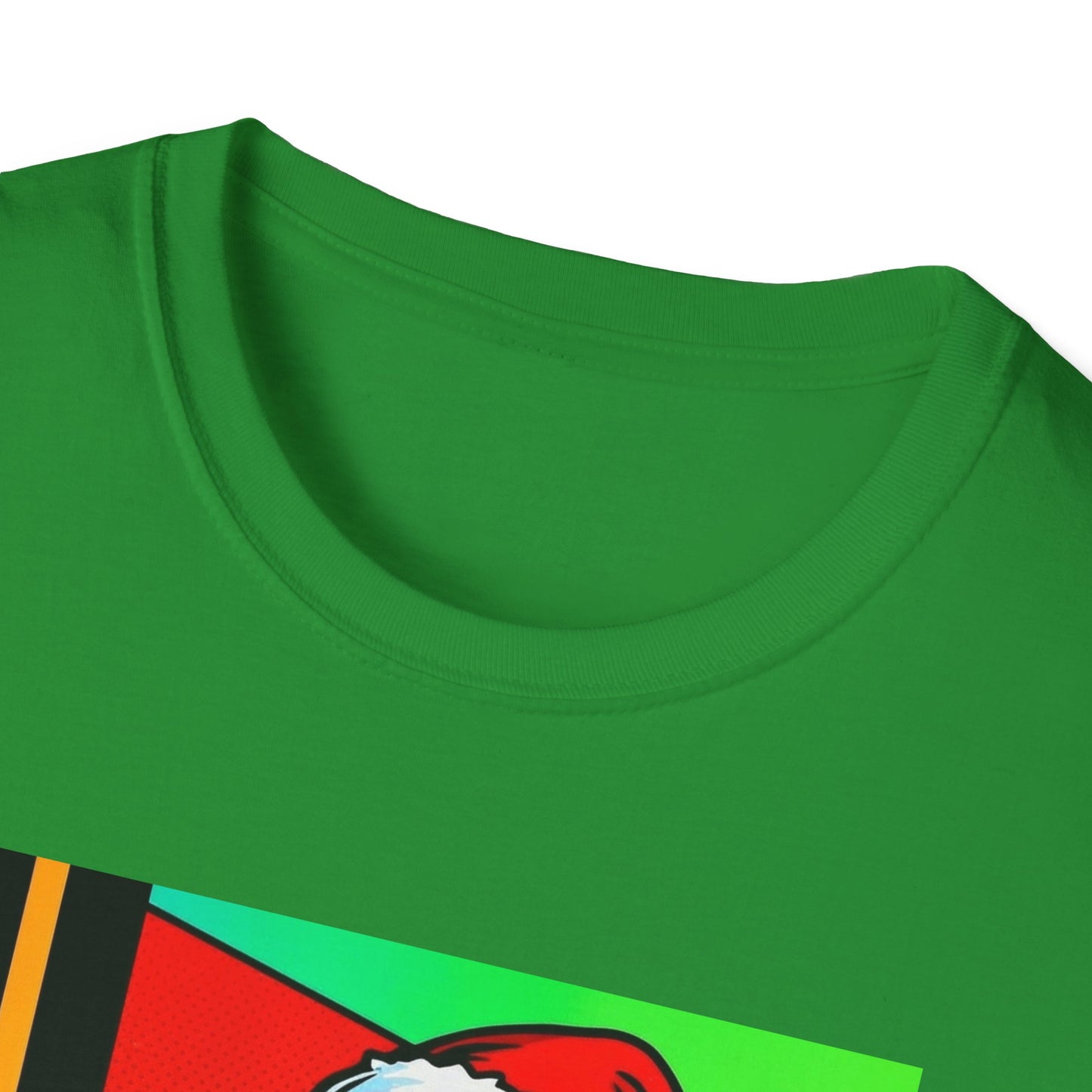 Pop Art Santa T-Shirt | Modern Retro Christmas Graphic Tee
