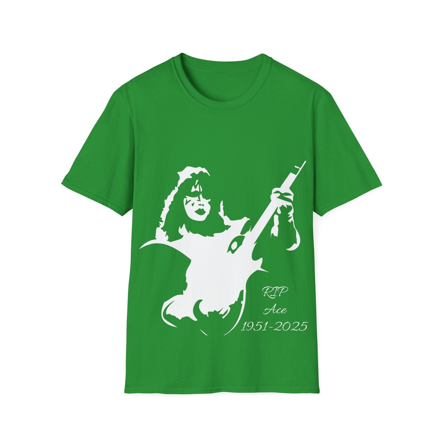 The Rock Legend Memorial T‑Shirt – “RIP Ace 1951-2025” Guitar Silhouette Tribute Tee