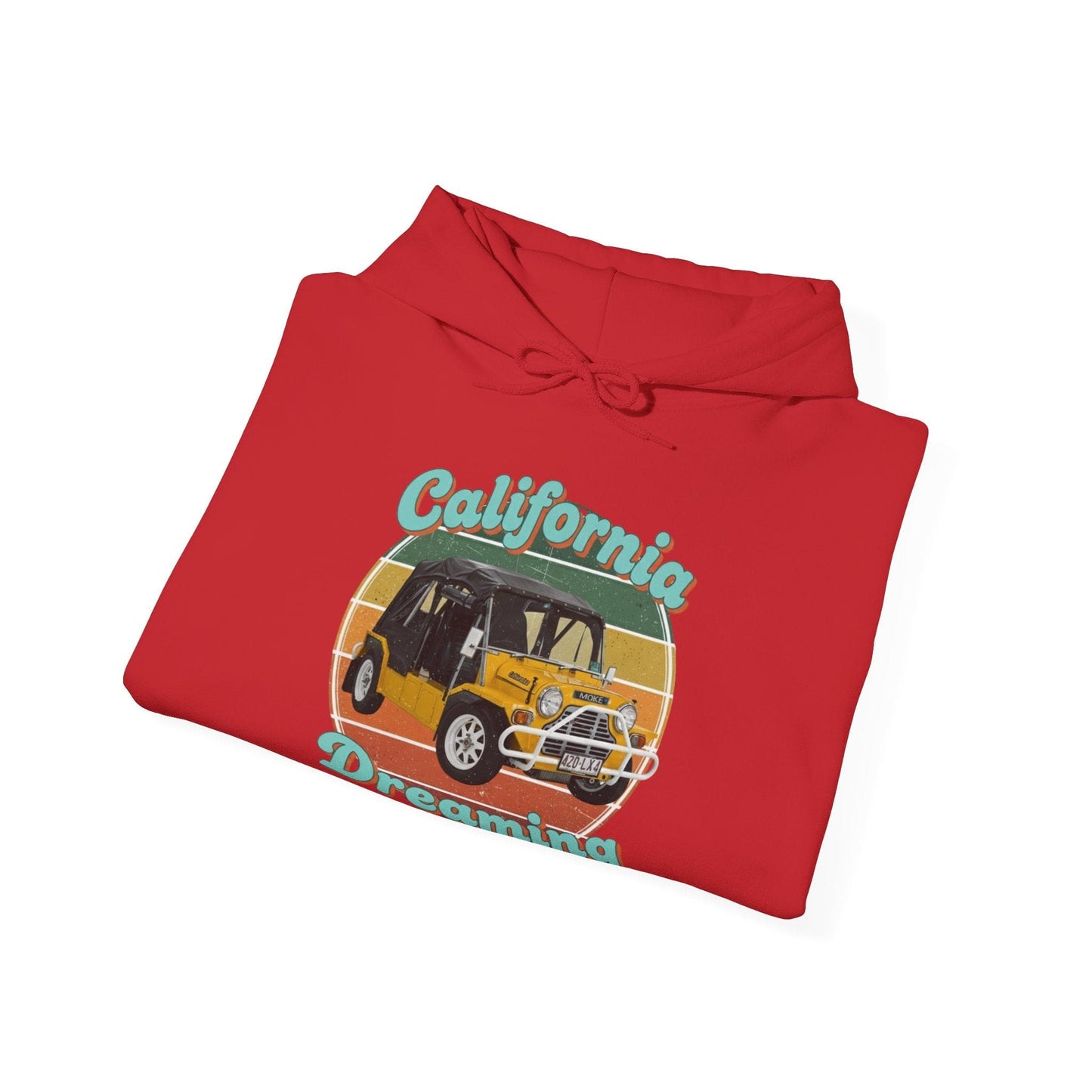 California Dreaming Hoodie — Retro Californian Buggy Surf Trip Graphic - That Should Be on a T-Shirt
