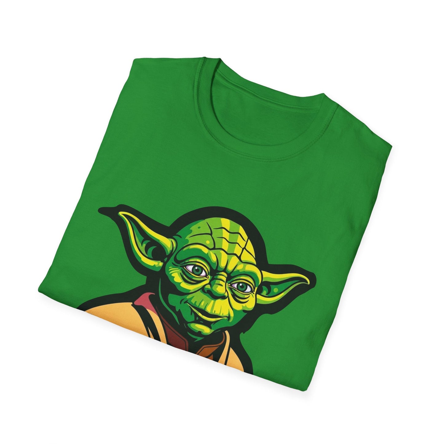 Funny Unisex Softstyle T-Shirt with Yoda Design - "A T-Shirt That Should Be On"
