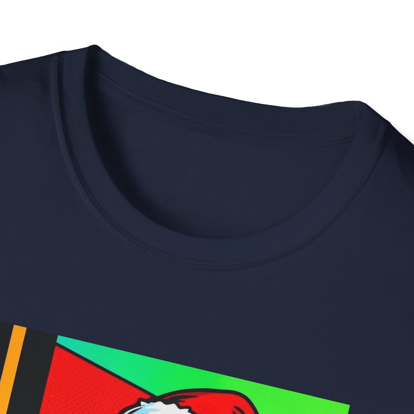 Pop Art Santa T-Shirt | Modern Retro Christmas Graphic Tee