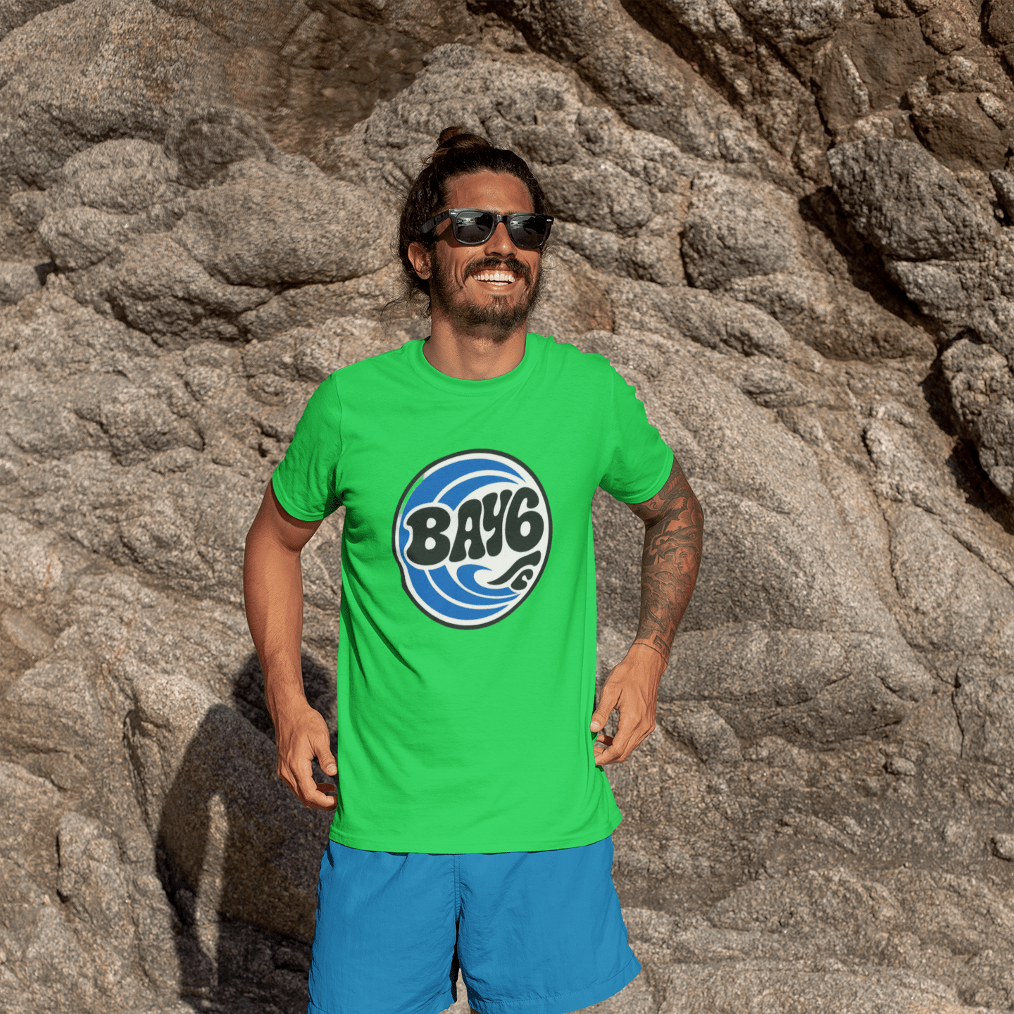 Bay6 Retro 70s Style Logo T-shirt - That Should Be on a T-Shirt