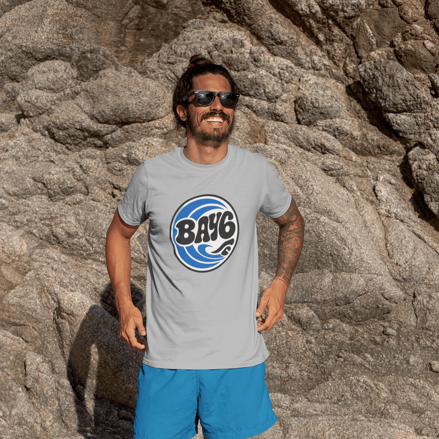 Bay6 Retro 70s Style Logo T-shirt - That Should Be on a T-Shirt
