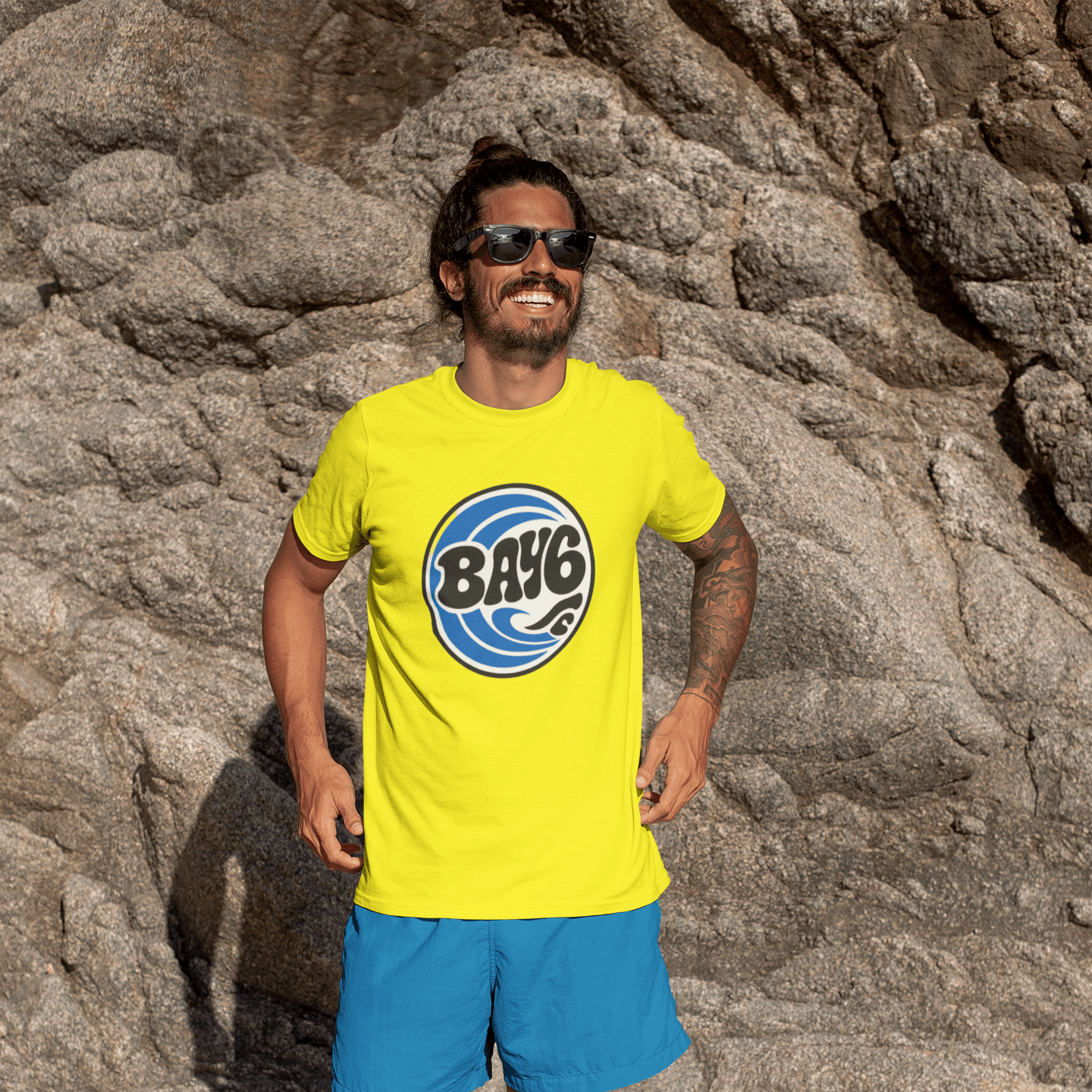 Bay6 Retro 70s Style Logo T-shirt - That Should Be on a T-Shirt