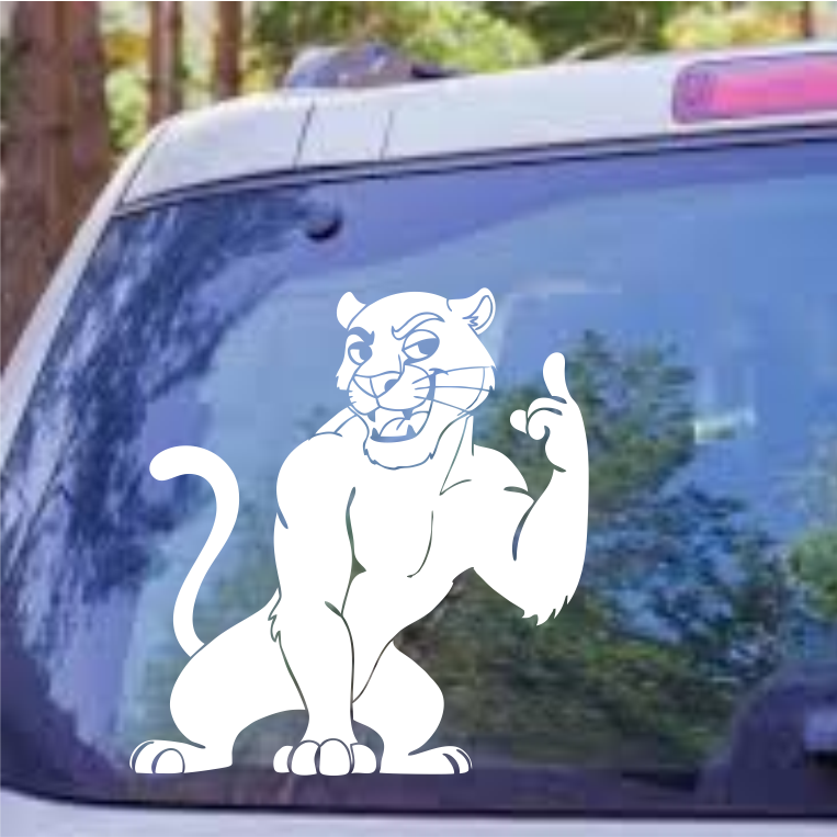 Cartoon Panther Decal