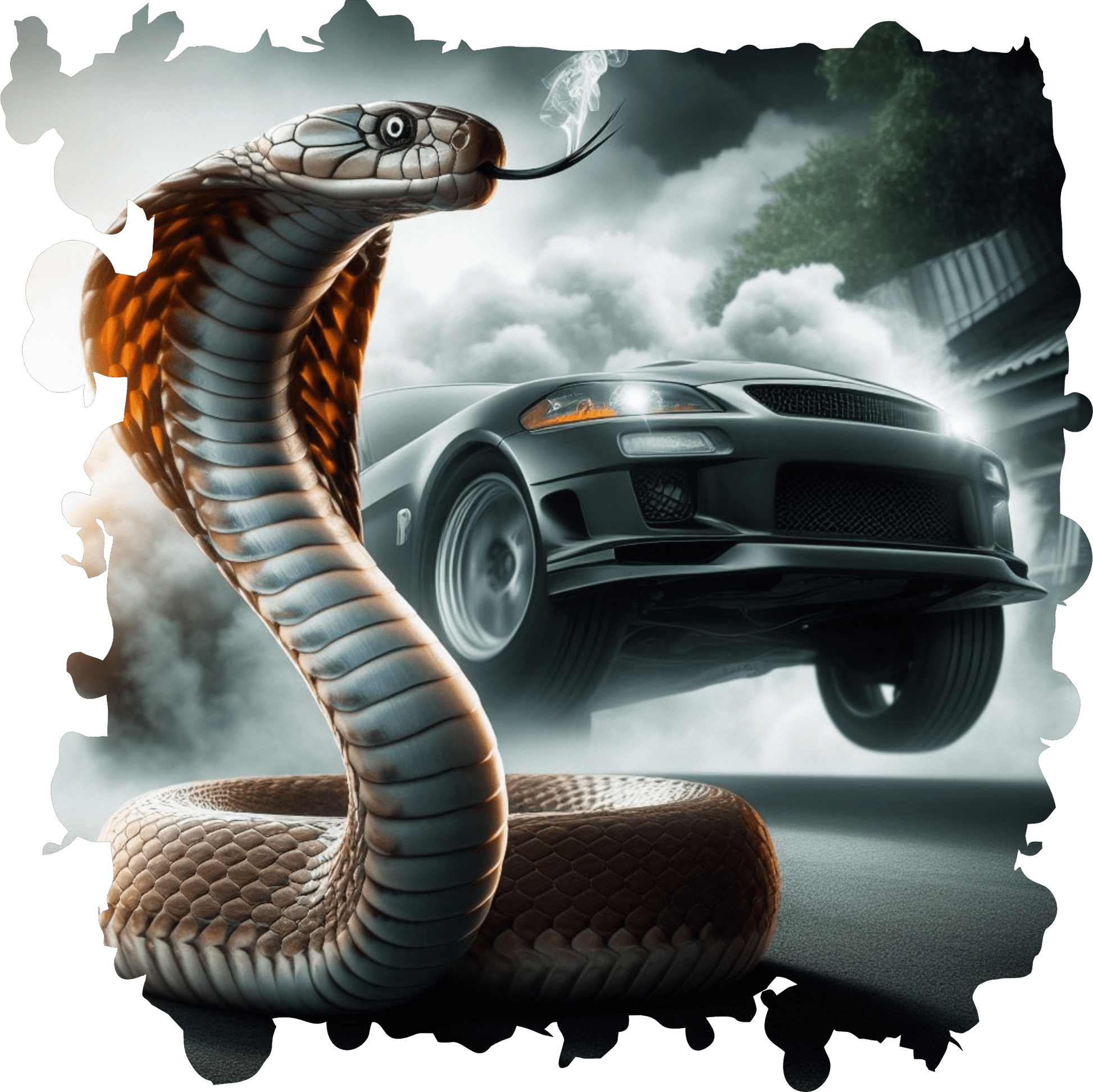 Car and Cobra T-Shirt