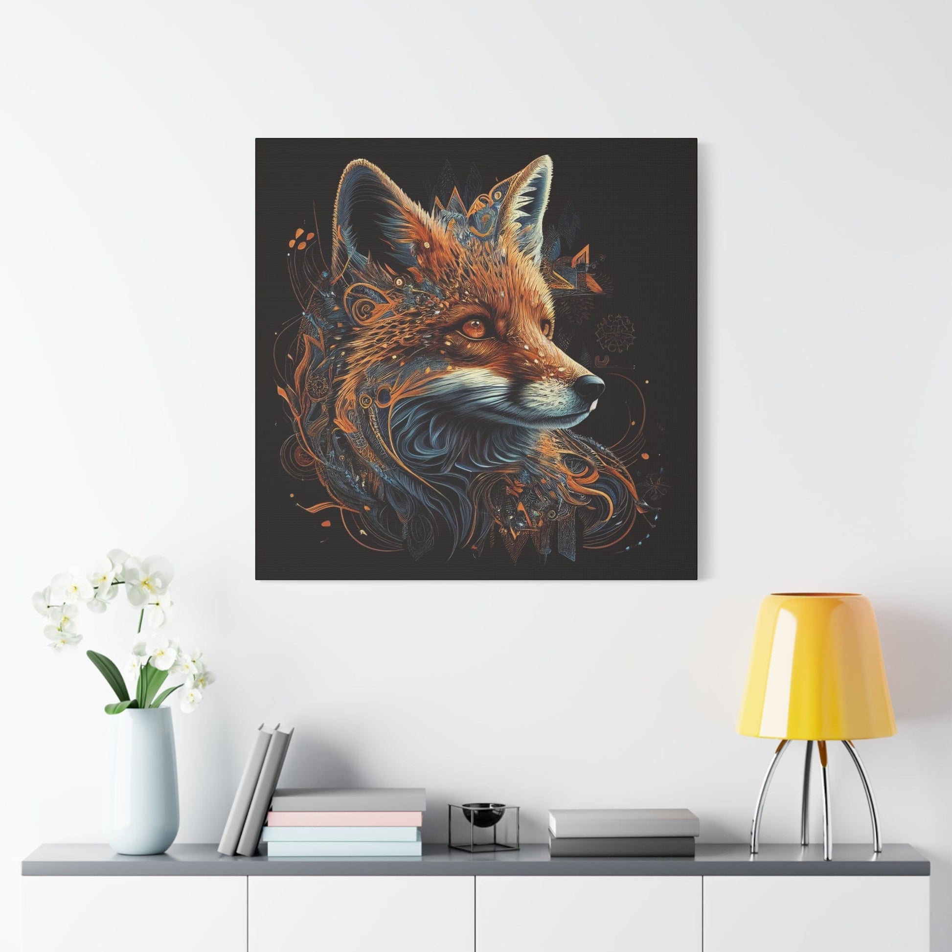 Captivating Fox Portrait on Canvas - That Should Be on a T-Shirt