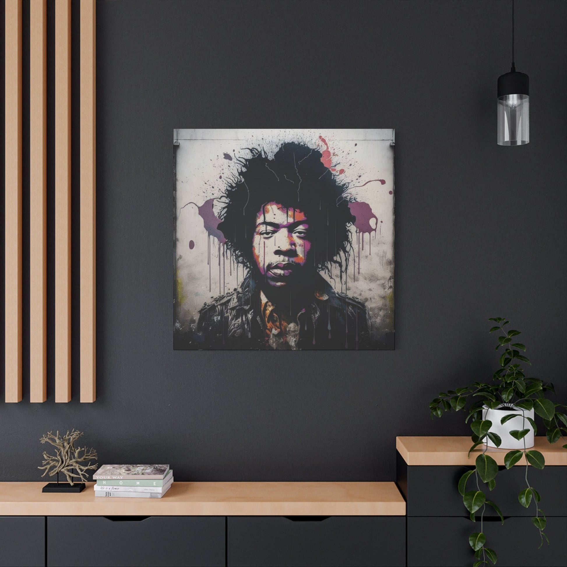 Jimi Hendrix: A Striking Canvas Portrait - That Should Be on a T-Shirt
