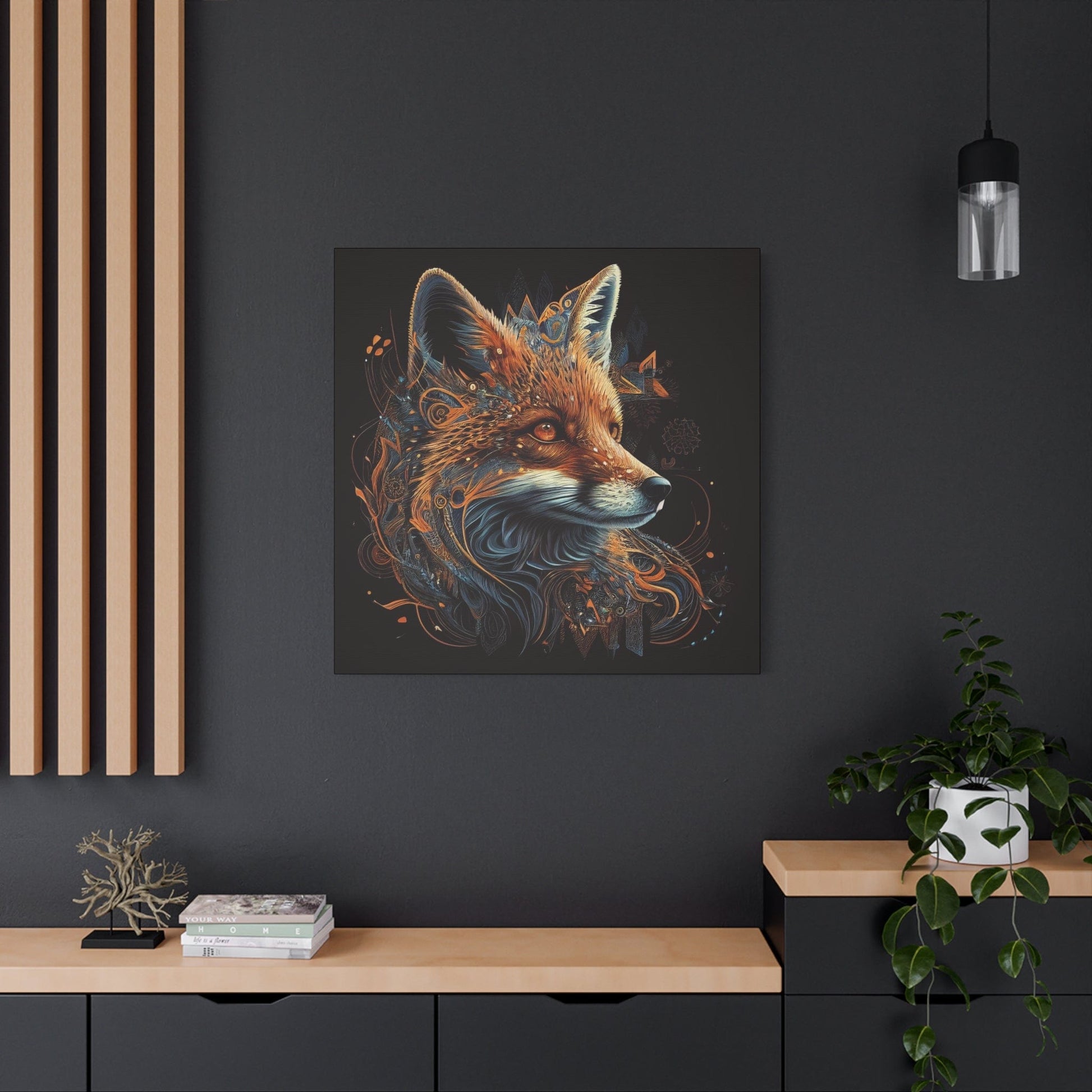 Captivating Fox Portrait on Canvas - That Should Be on a T-Shirt