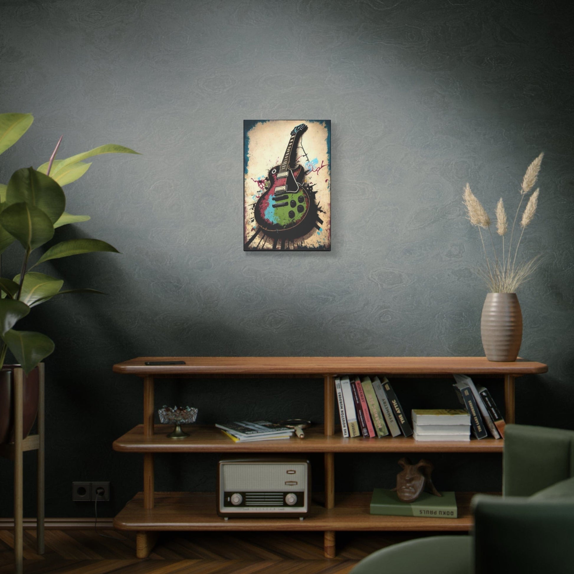 Urban Dreams: Vibrant Graffiti Gibson Les Paul Artwork - That Should Be on a T-Shirt