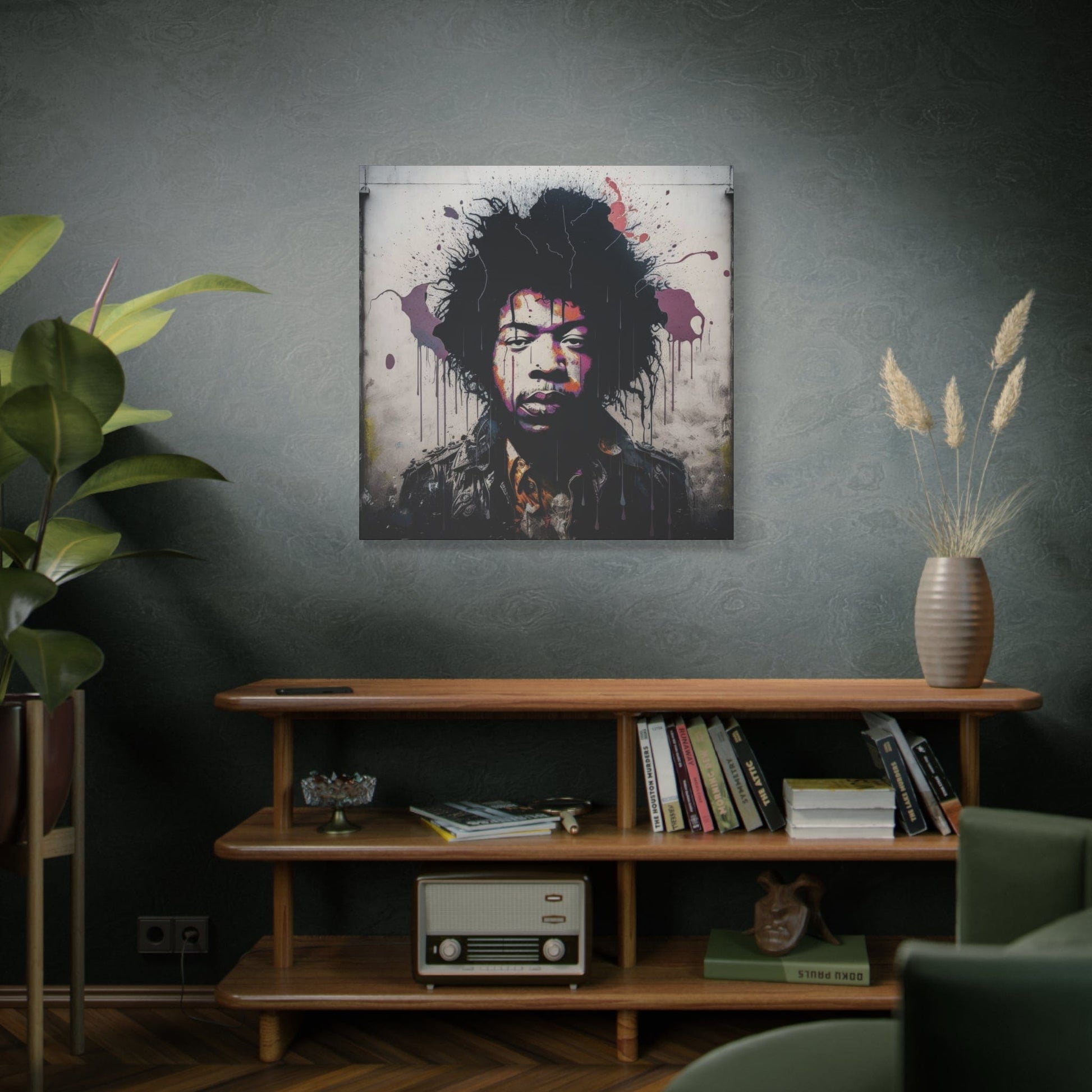 Jimi Hendrix: A Striking Canvas Portrait - That Should Be on a T-Shirt