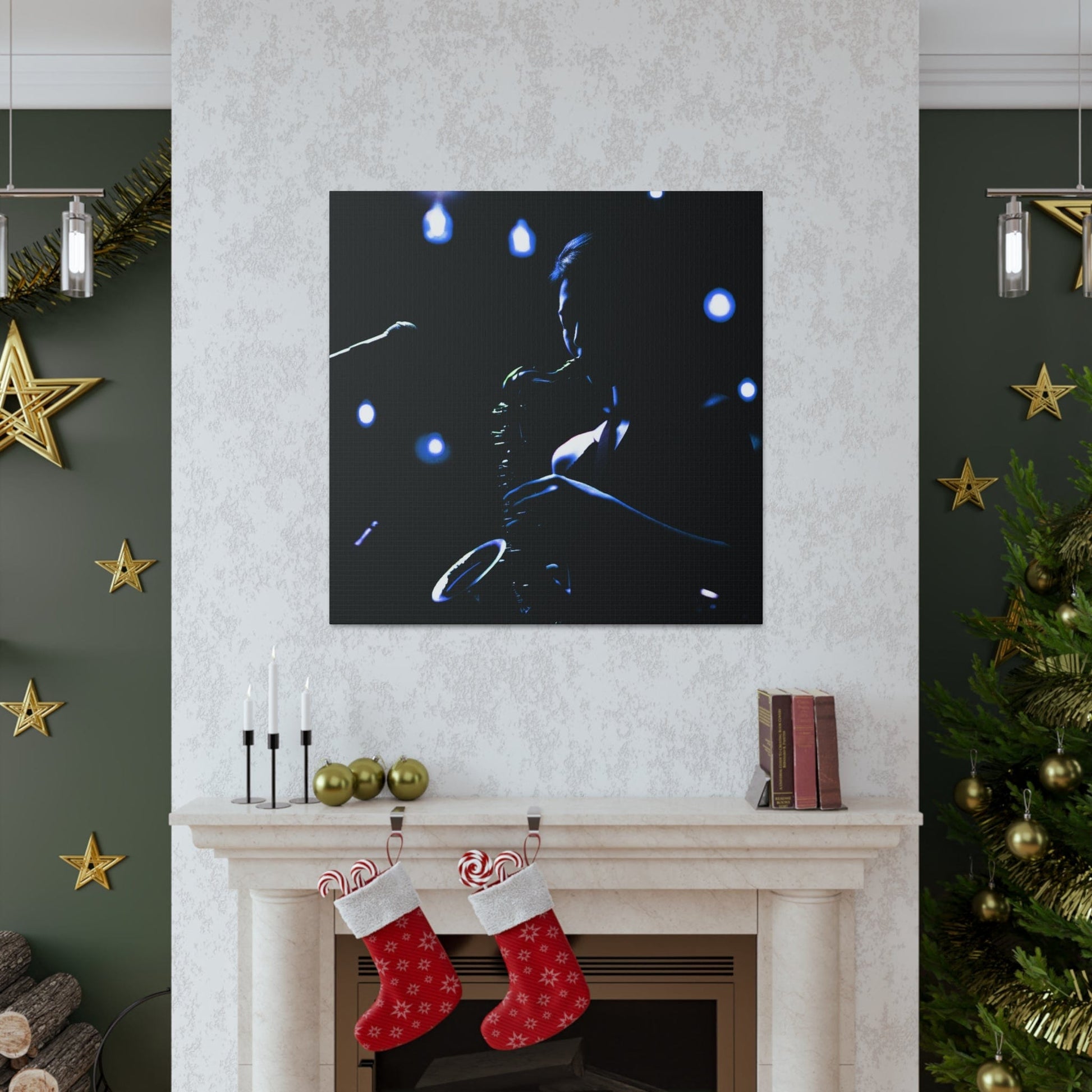 Smooth Sounds: Captivating Image of a Jazz Saxophonist on Canvas - That Should Be on a T-Shirt