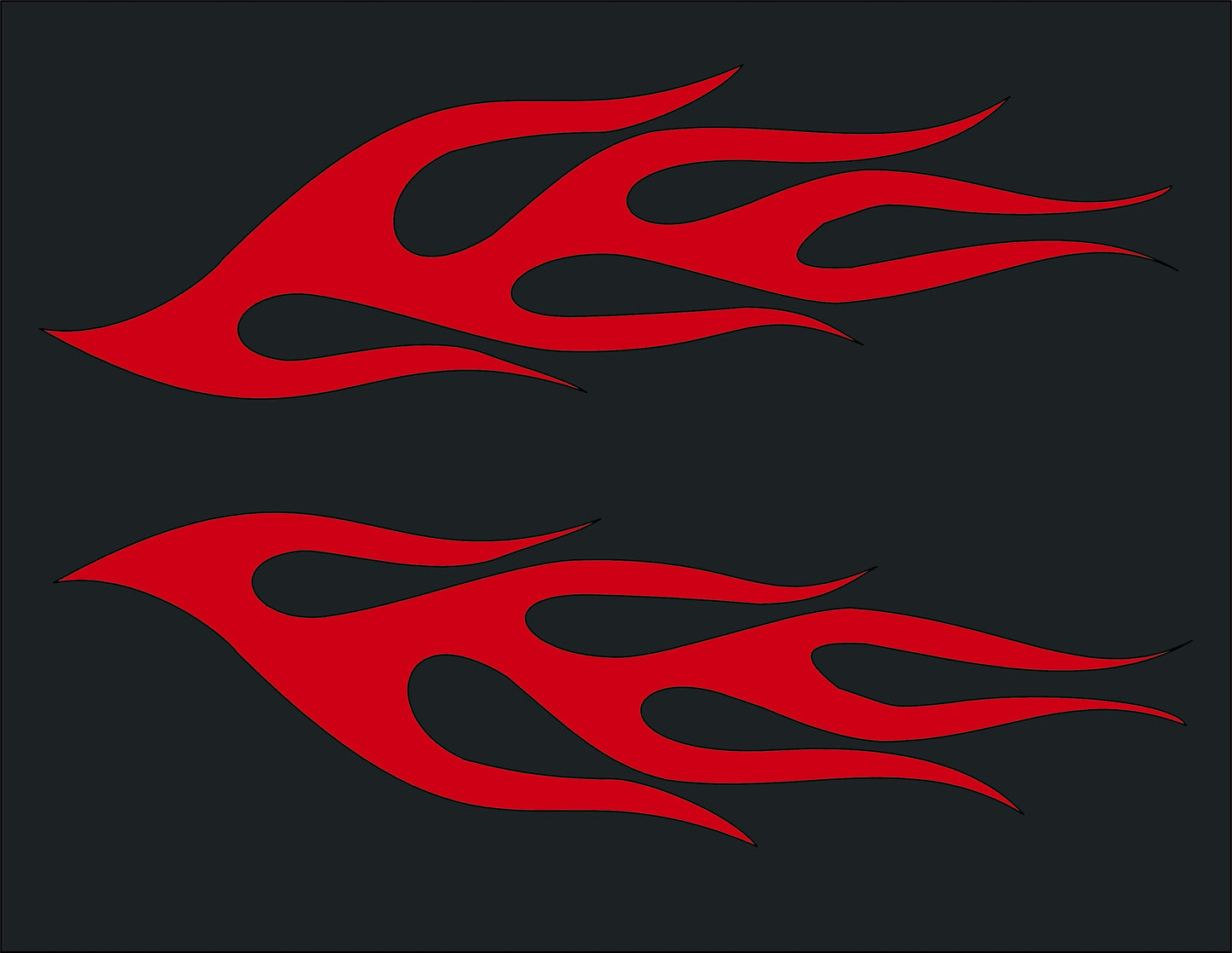 Flames Decal Set