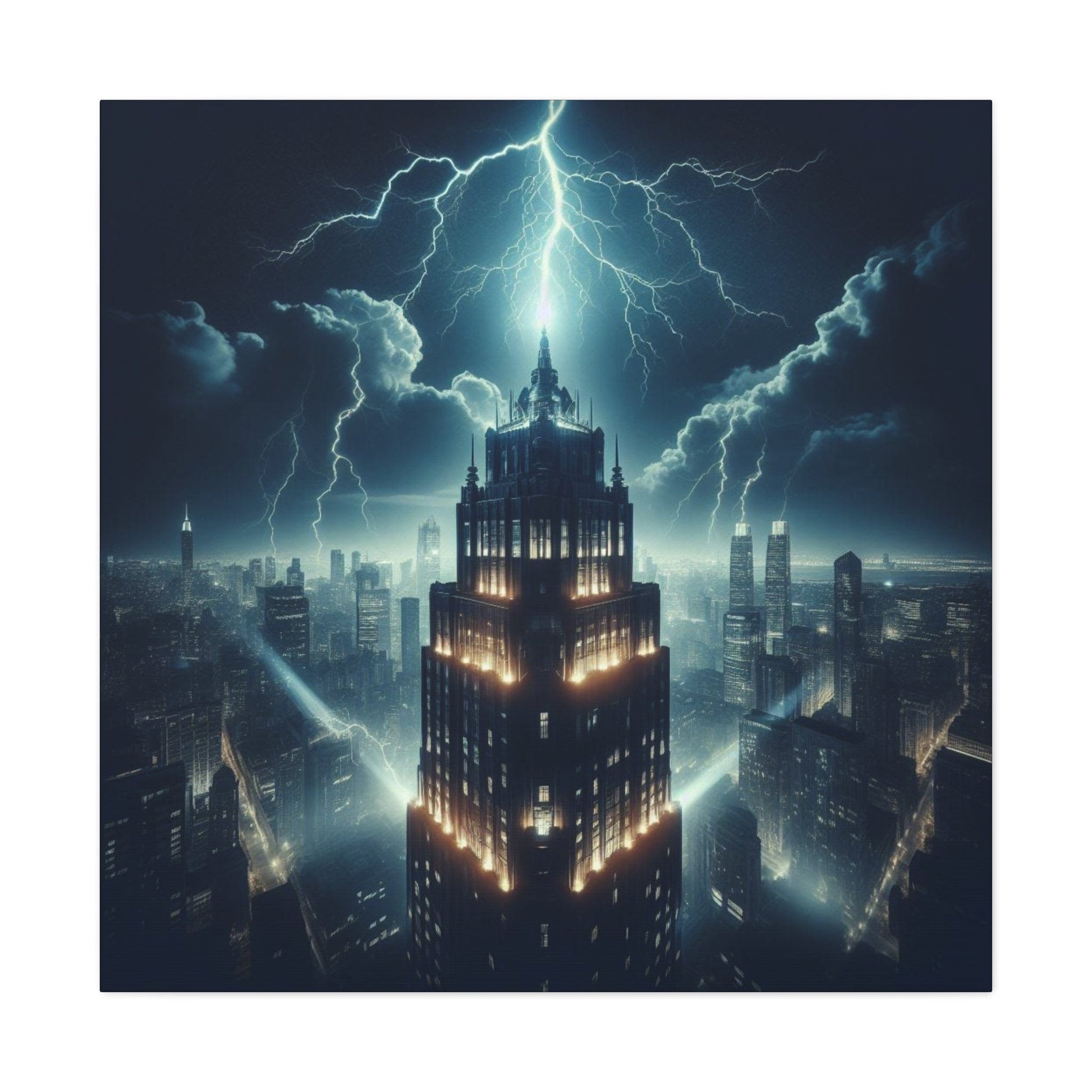 City Struck! Lightning Hitting Skyscraper - That Should Be on a T-Shirt
