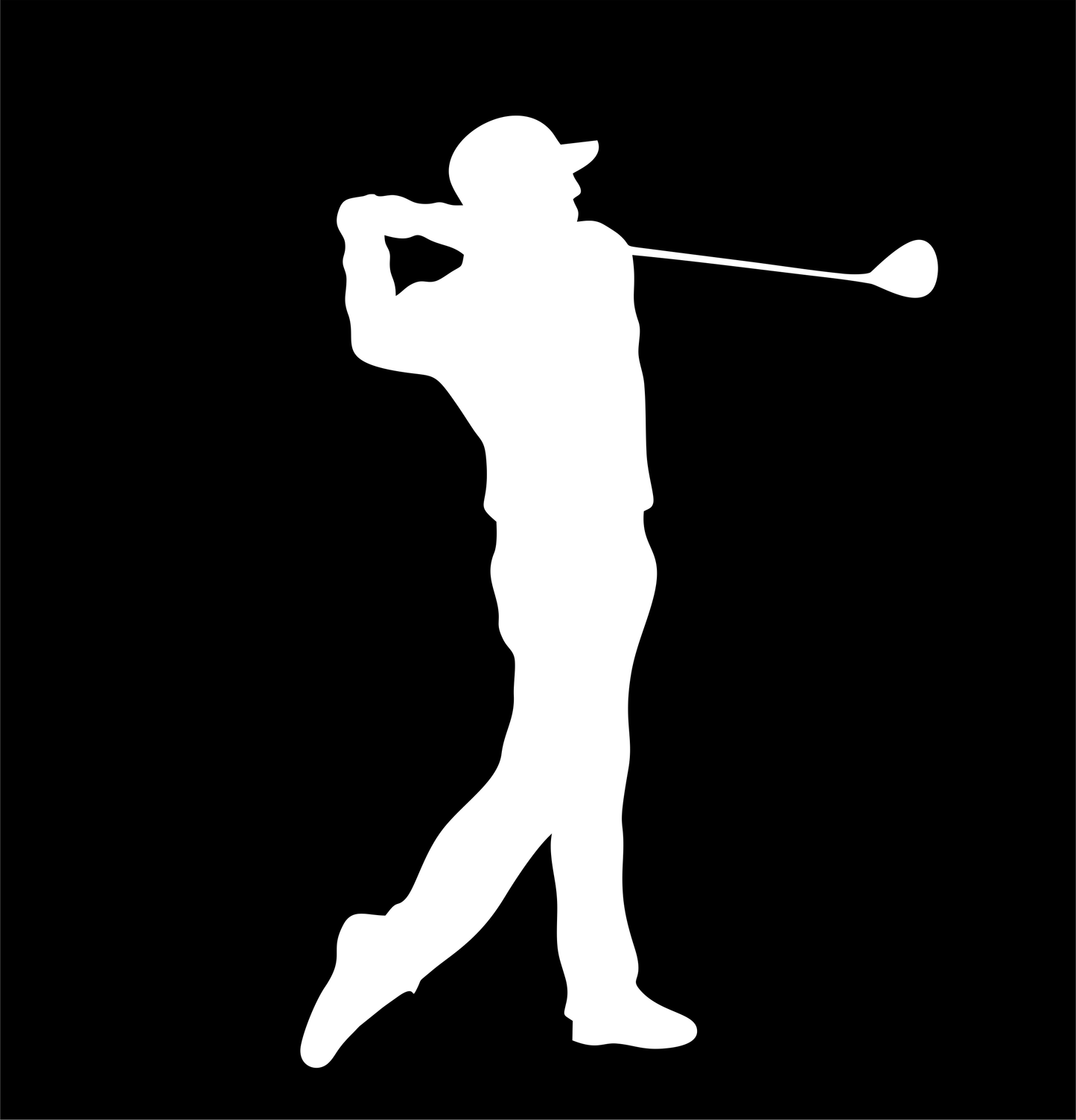 Golfer Decal - That Should Be on a T-Shirt