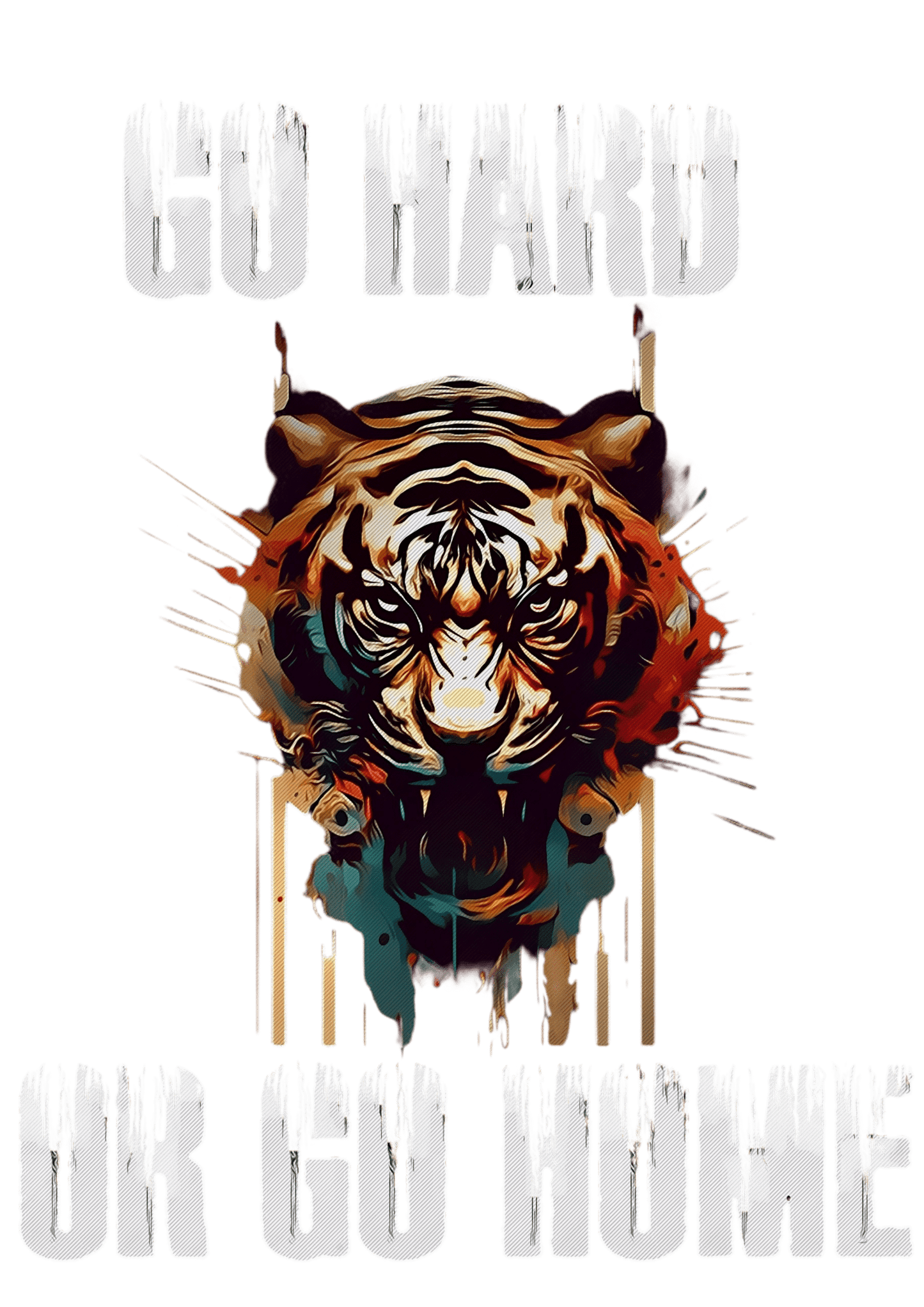 T-shirt featuring a motivational tiger design