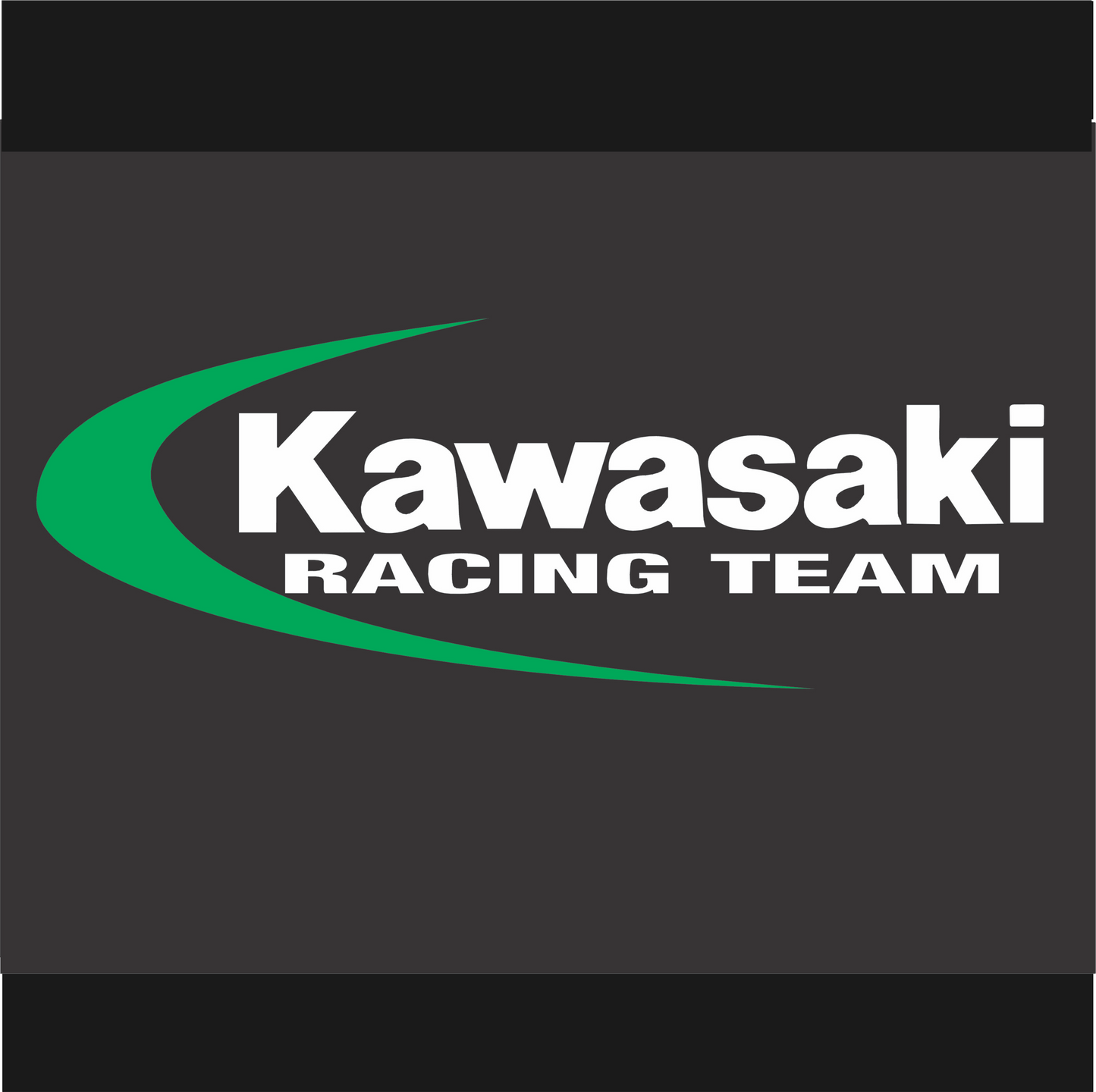Kawasaki Racing Team logo on a black background