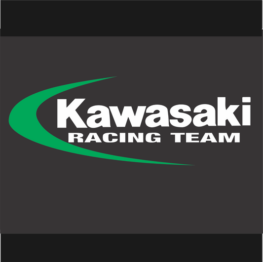 Kawasaki Racing Team logo on a black background