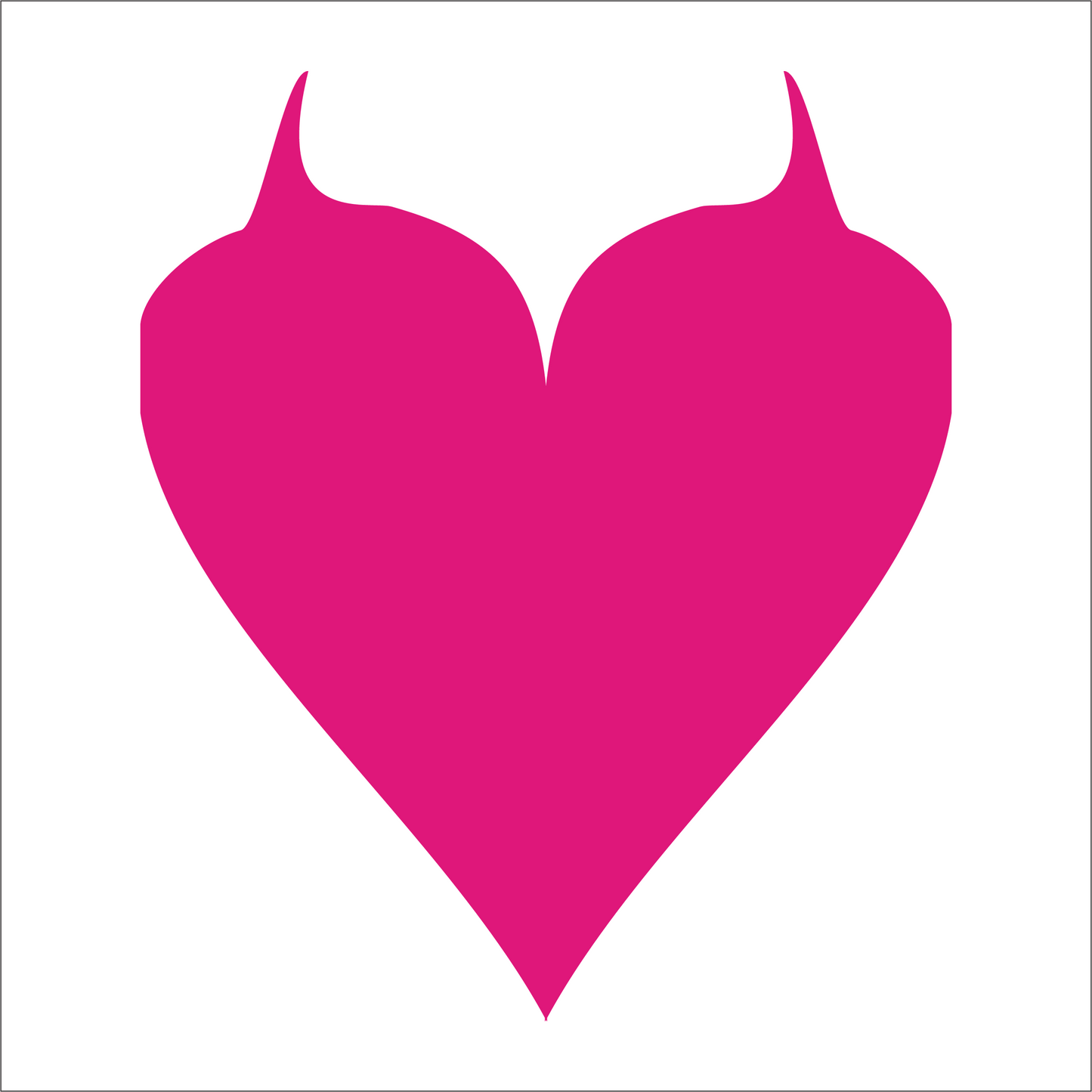 Pink heart shape on a white background