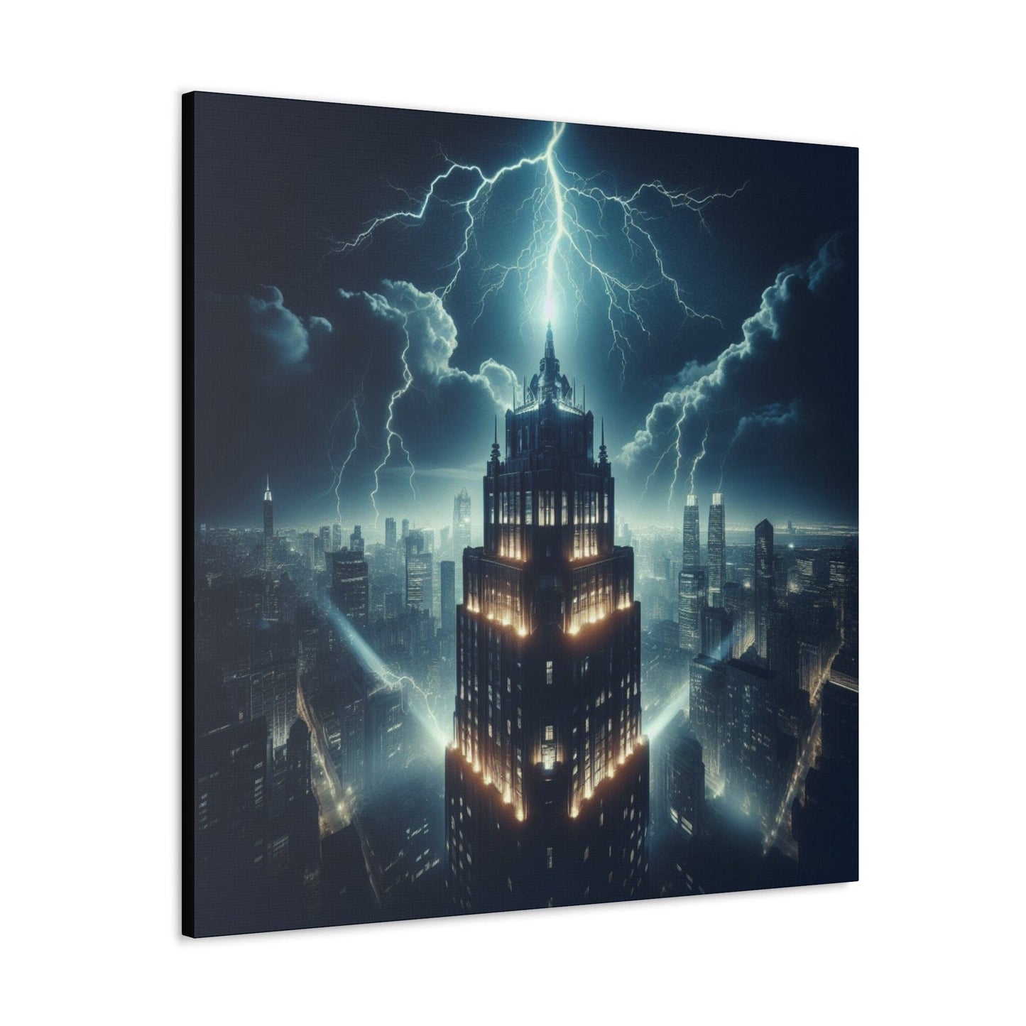 City Struck! Lightning Hitting Skyscraper - That Should Be on a T-Shirt