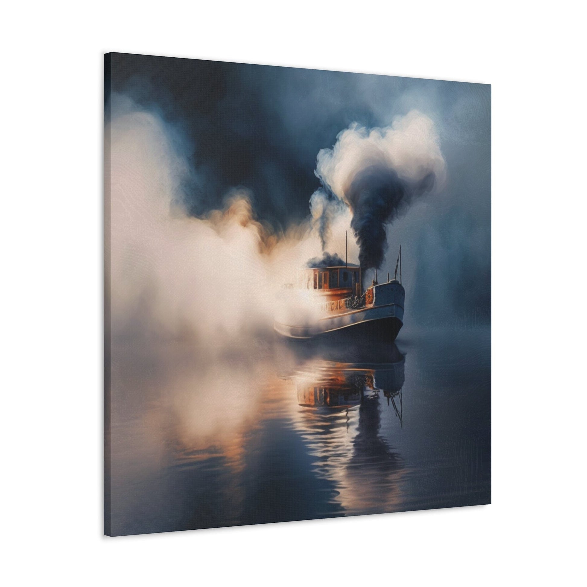 Lost in the Mist: A Fishing Boat Emerges from the Fog - That Should Be on a T-Shirt