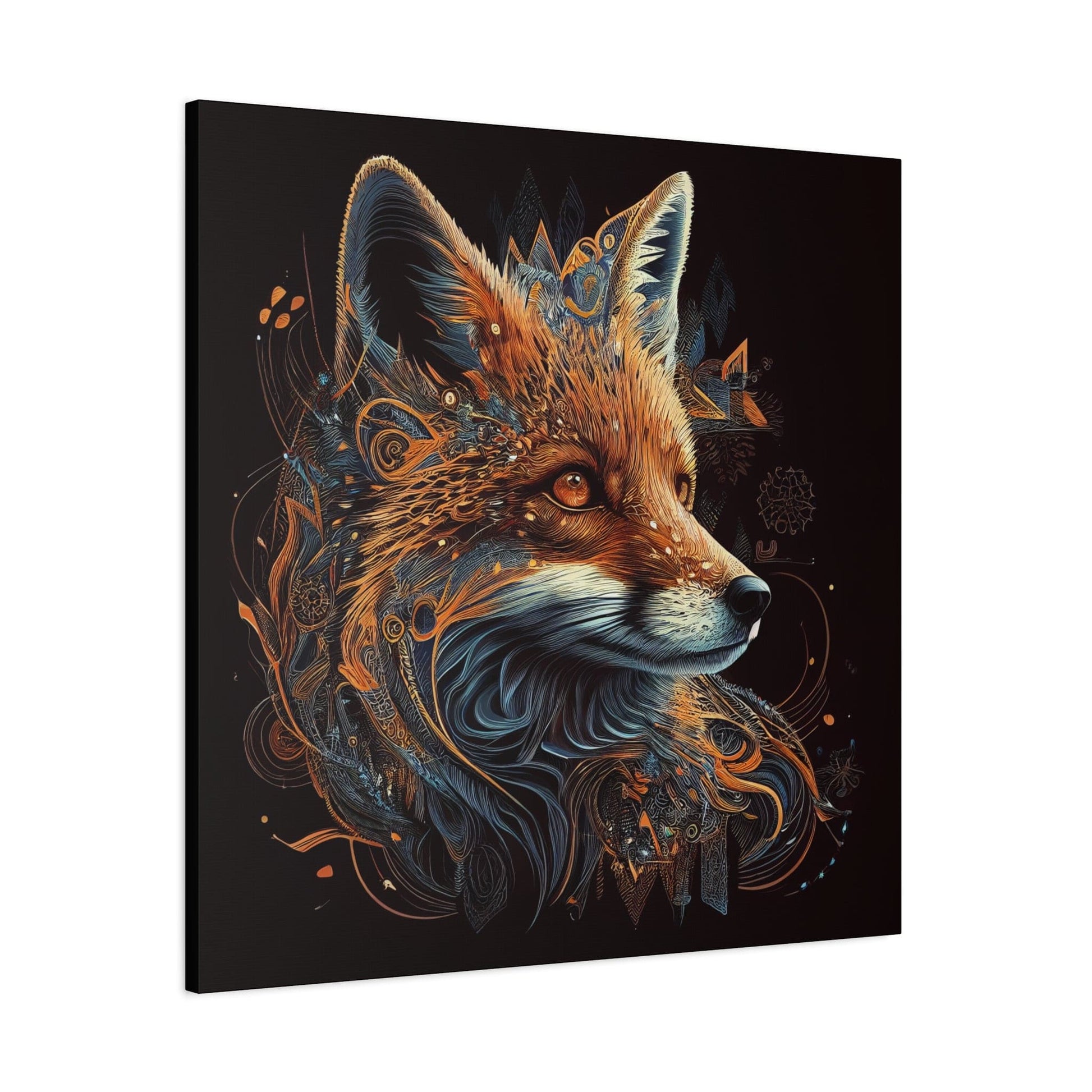 Captivating Fox Portrait on Canvas - That Should Be on a T-Shirt