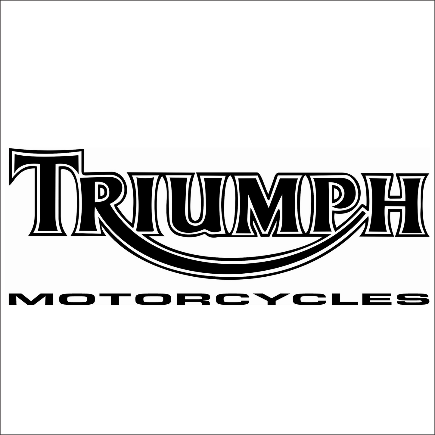 Triumph Motorcycles logo on a white background