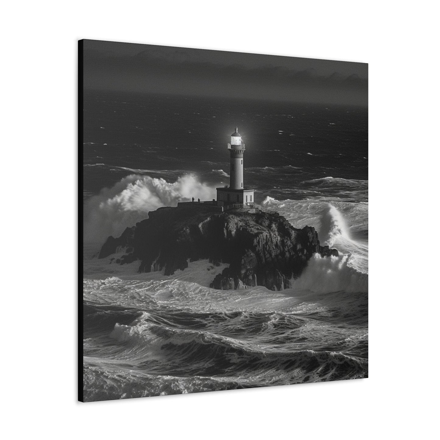 Lighthouse Serenity - Coastal Nautical Art