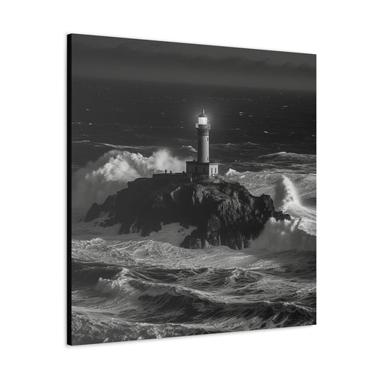 Lighthouse Serenity - Coastal Nautical Art