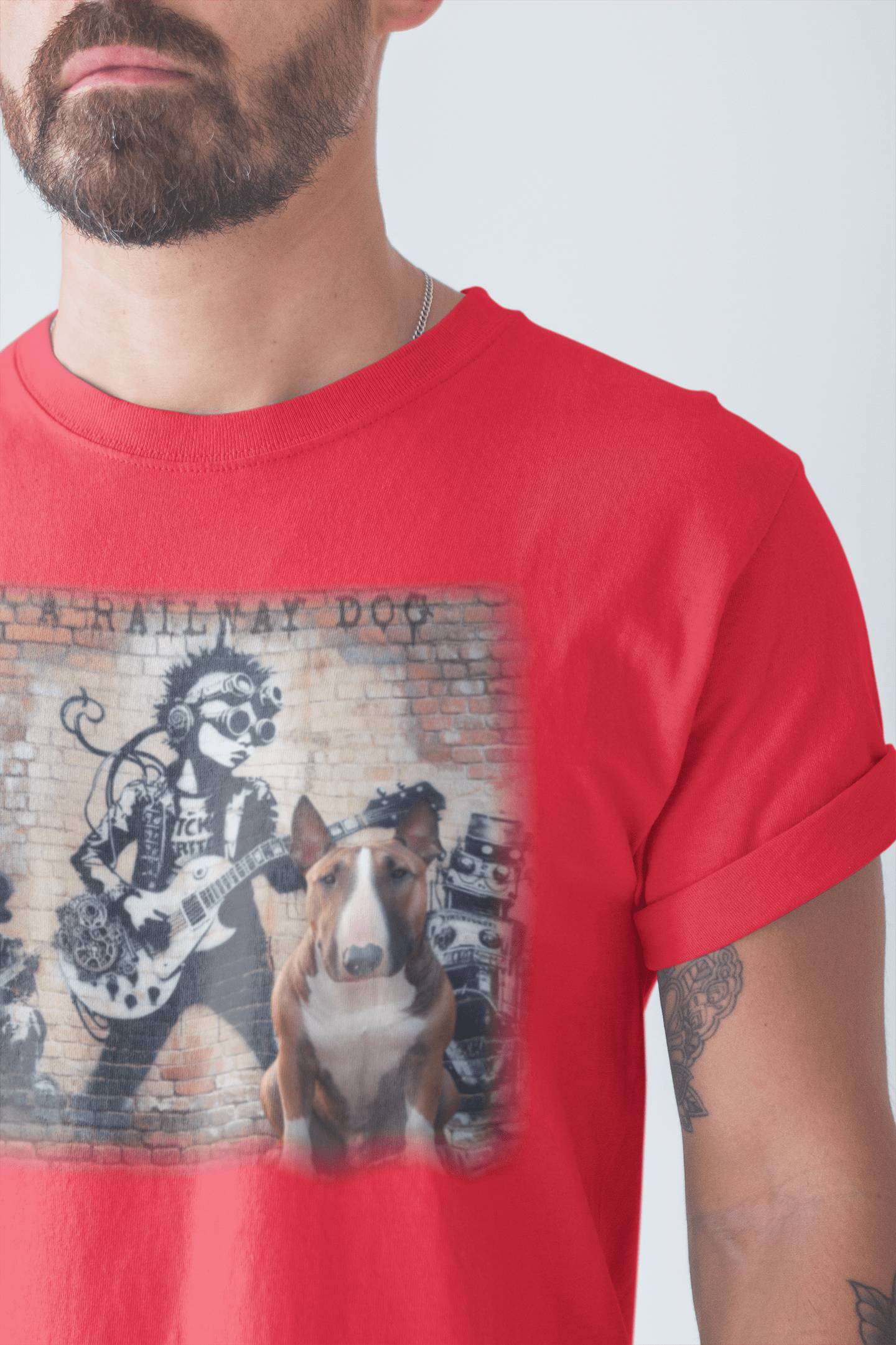 Bark ‘n’ Gears: Steampunk Bull Terrier Rock Band Tee - That Should Be on a T-Shirt