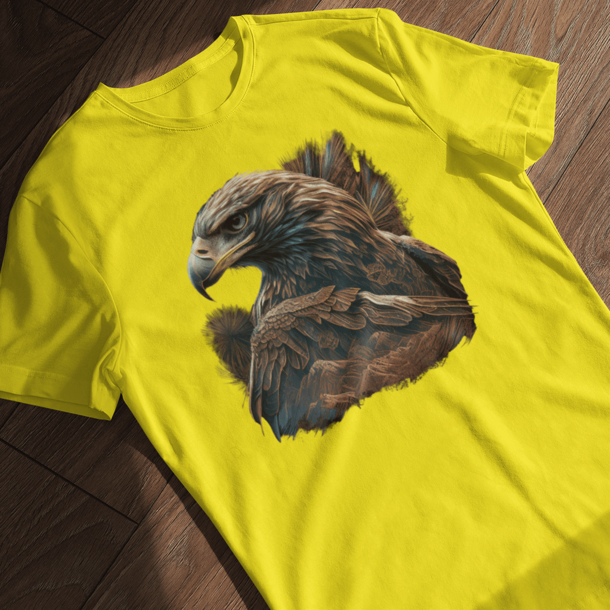 T-shirt with a graphic image of an eagle