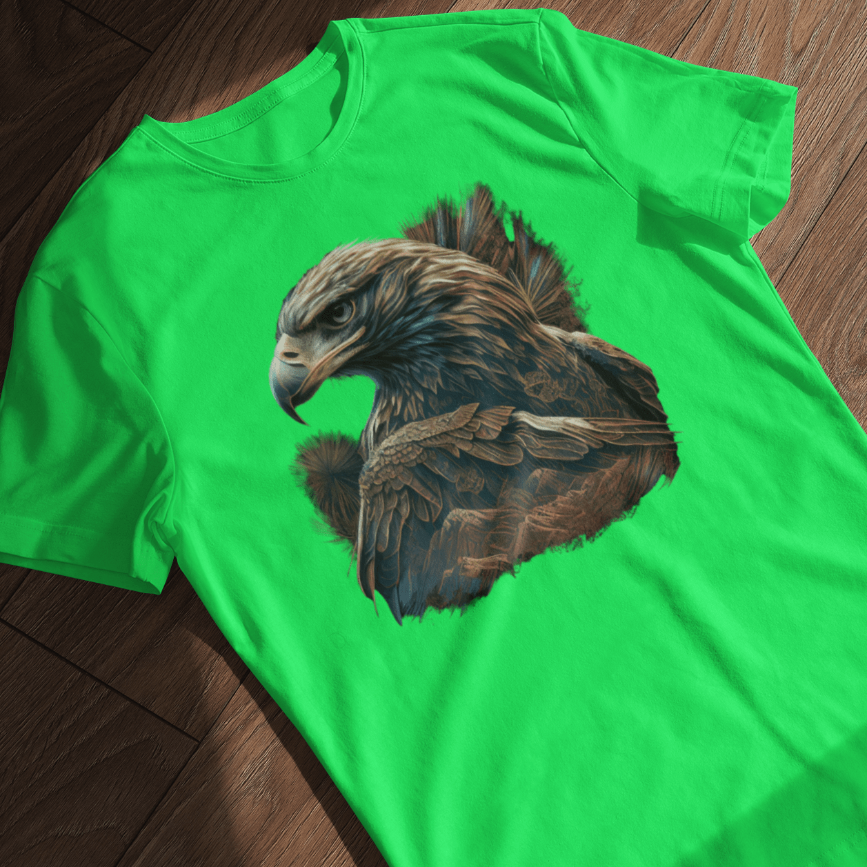 T-shirt with a graphic image of an eagle