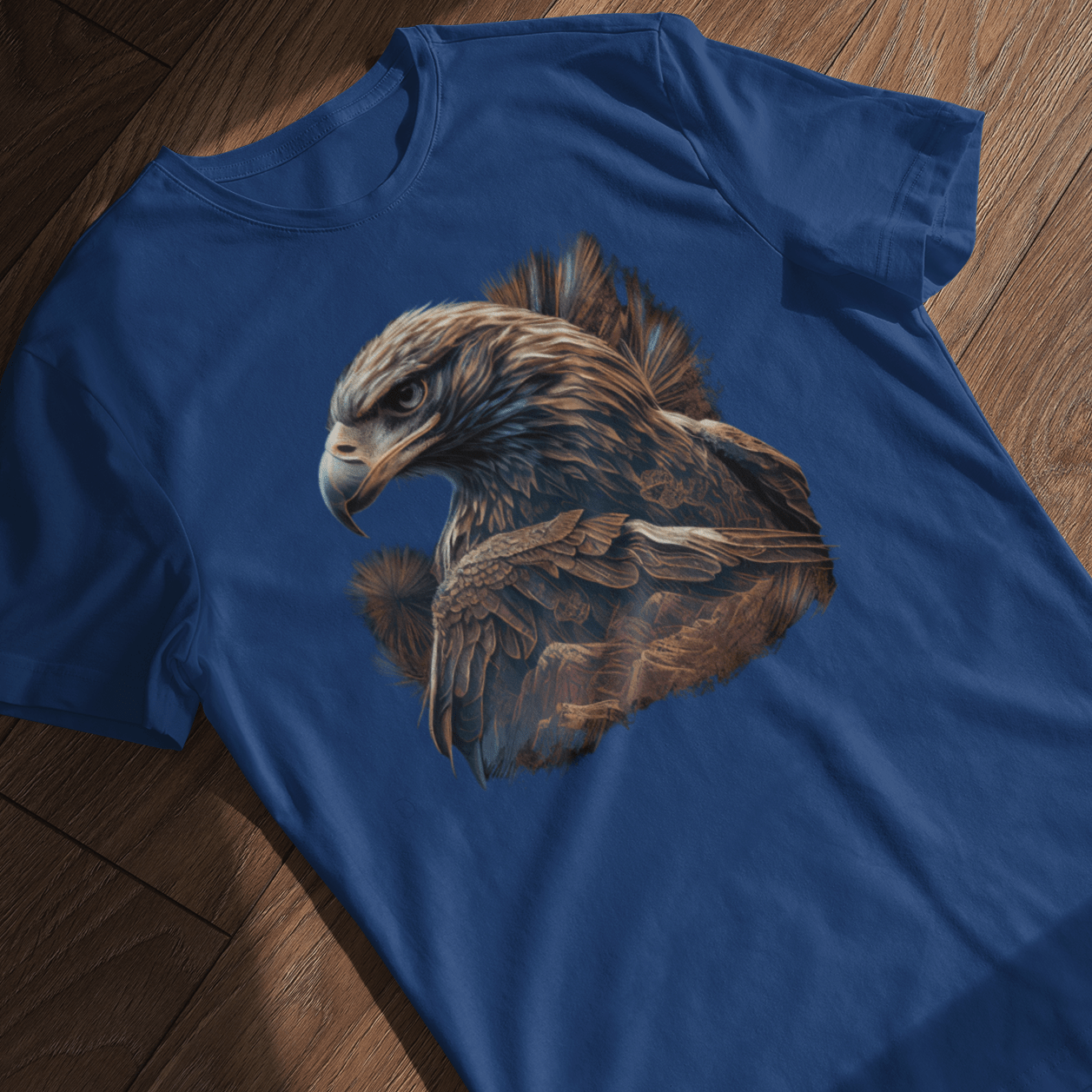 T-shirt with a graphic image of an eagle