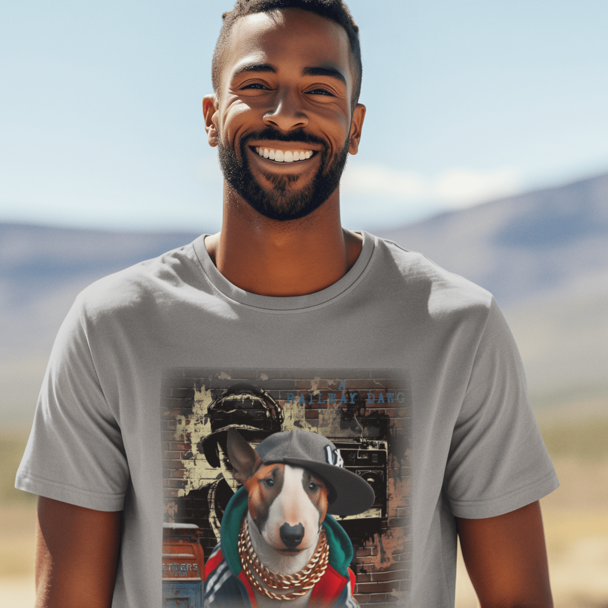 Bull Terrier Hip-Hop Super Star T-Shirt.