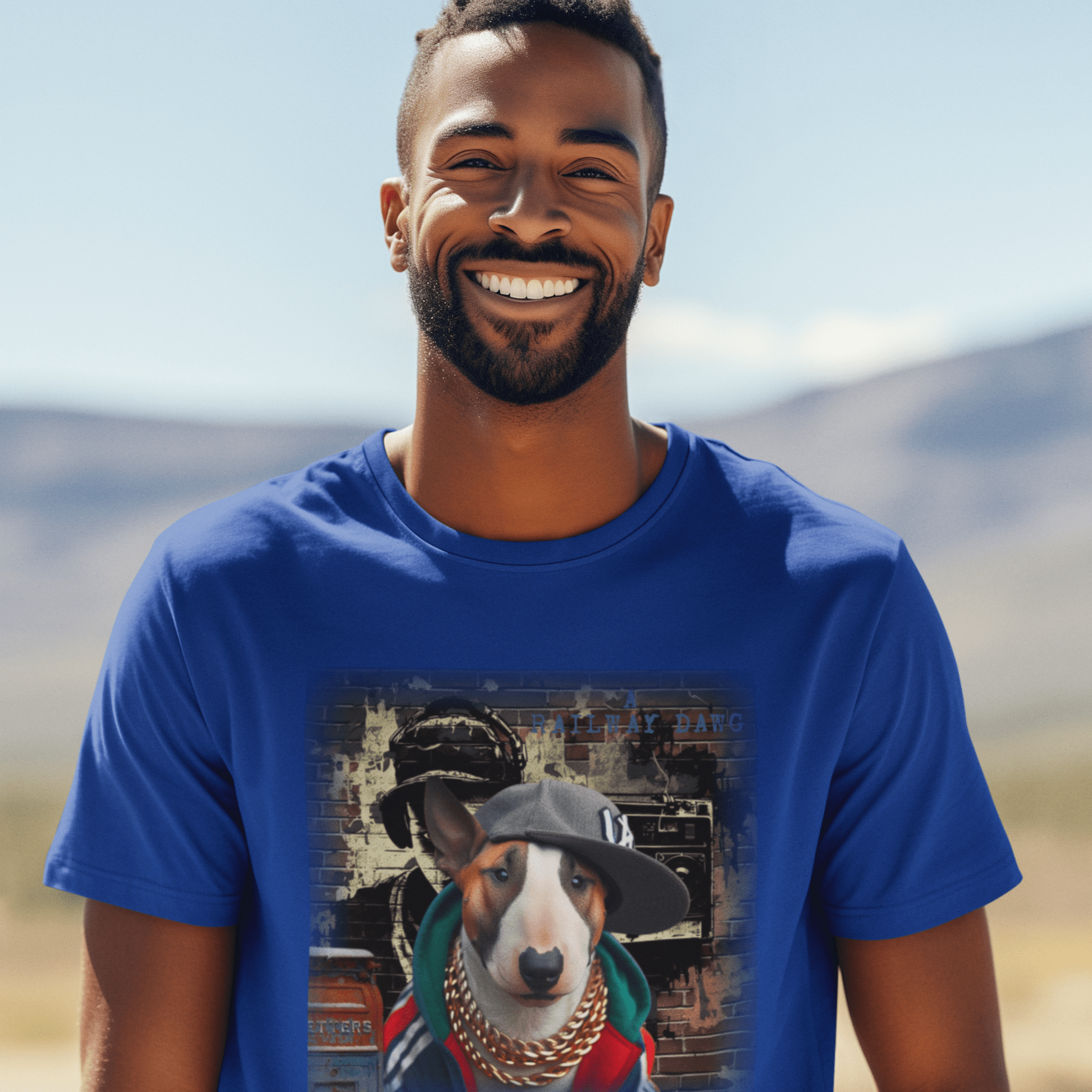 Bull Terrier Hip-Hop Super Star T-Shirt.