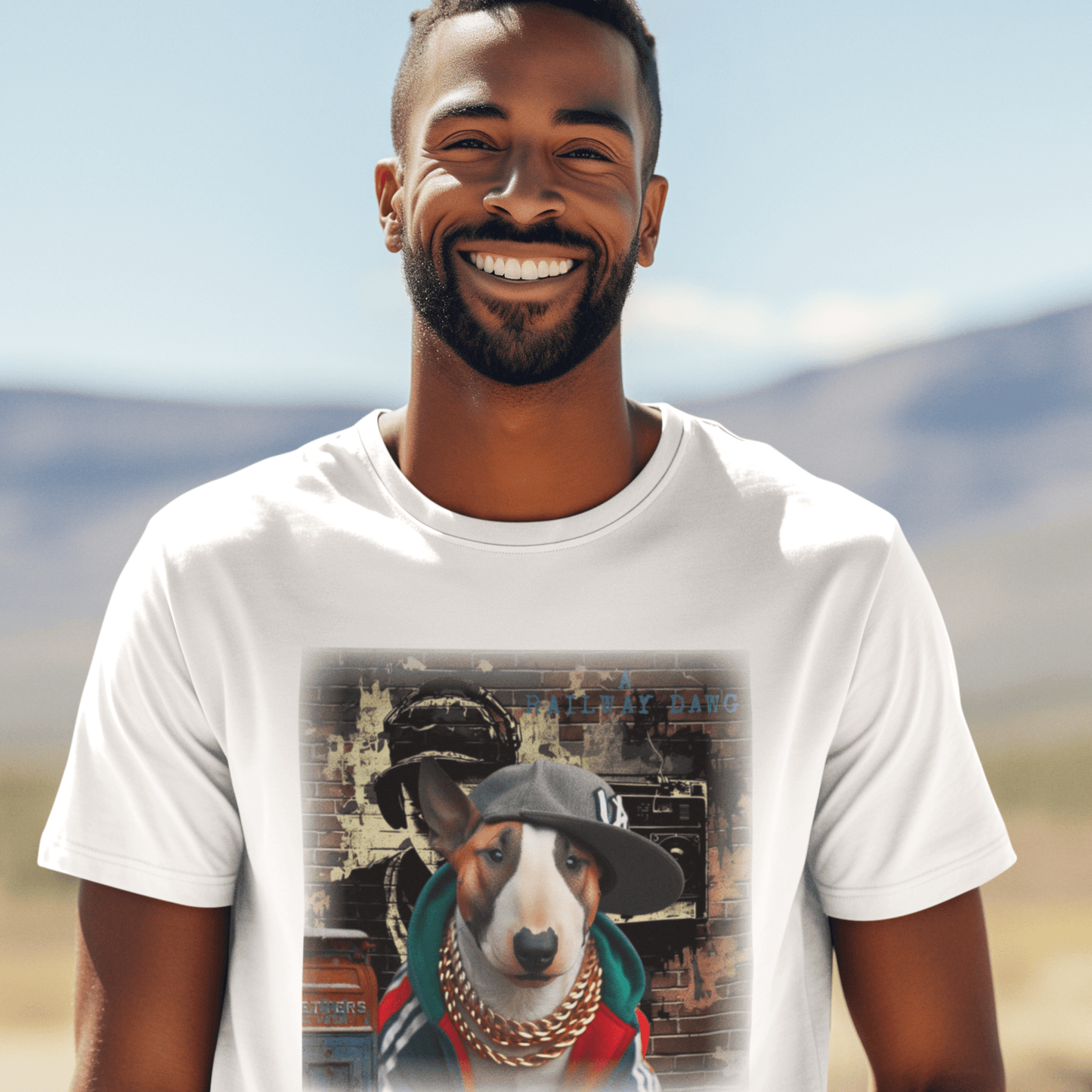 Bull Terrier Hip-Hop Super Star T-Shirt.
