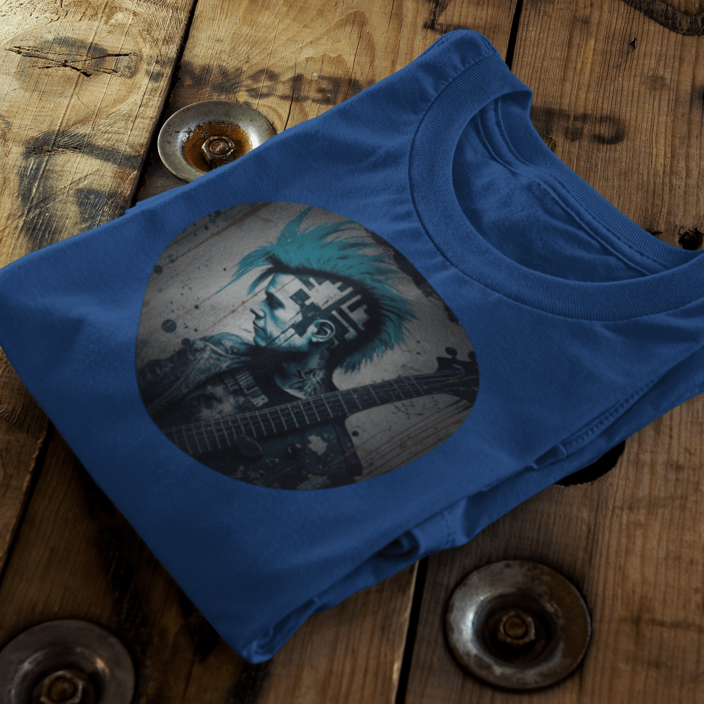 Vintage Punk Guitar T-Shirt