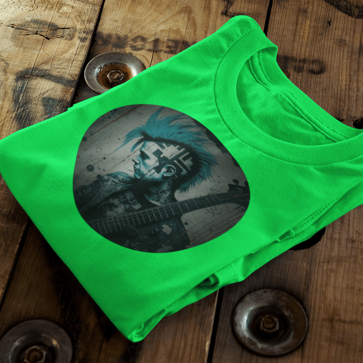 Vintage Punk Guitar T-Shirt