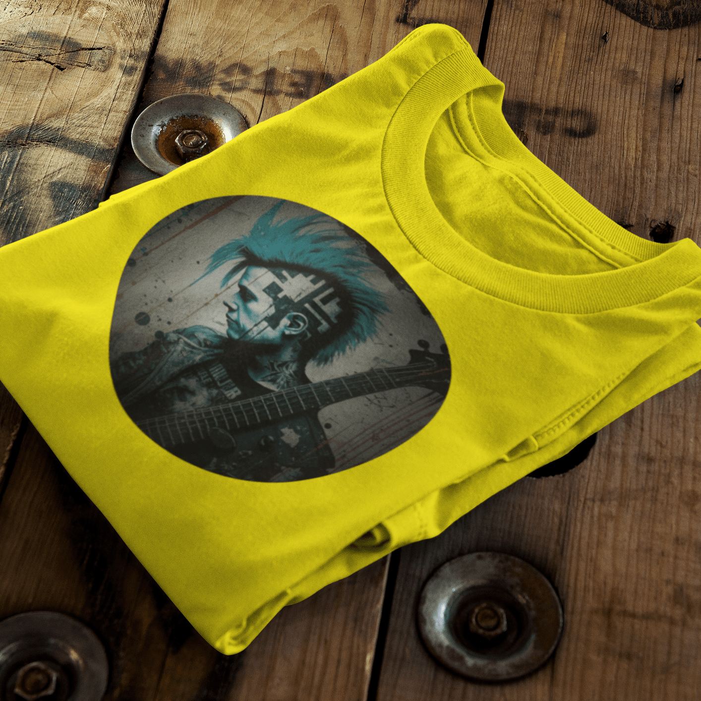 Vintage Punk Guitar T-Shirt