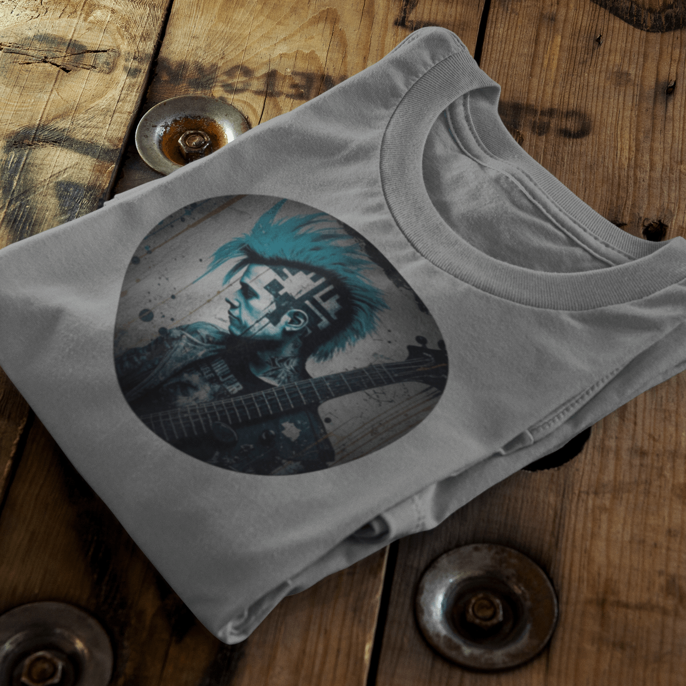 Vintage Punk Guitar T-Shirt