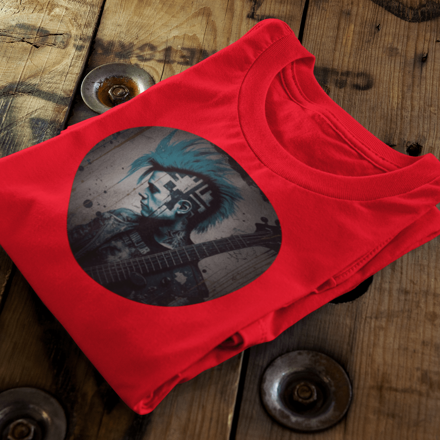 Vintage Punk Guitar T-Shirt